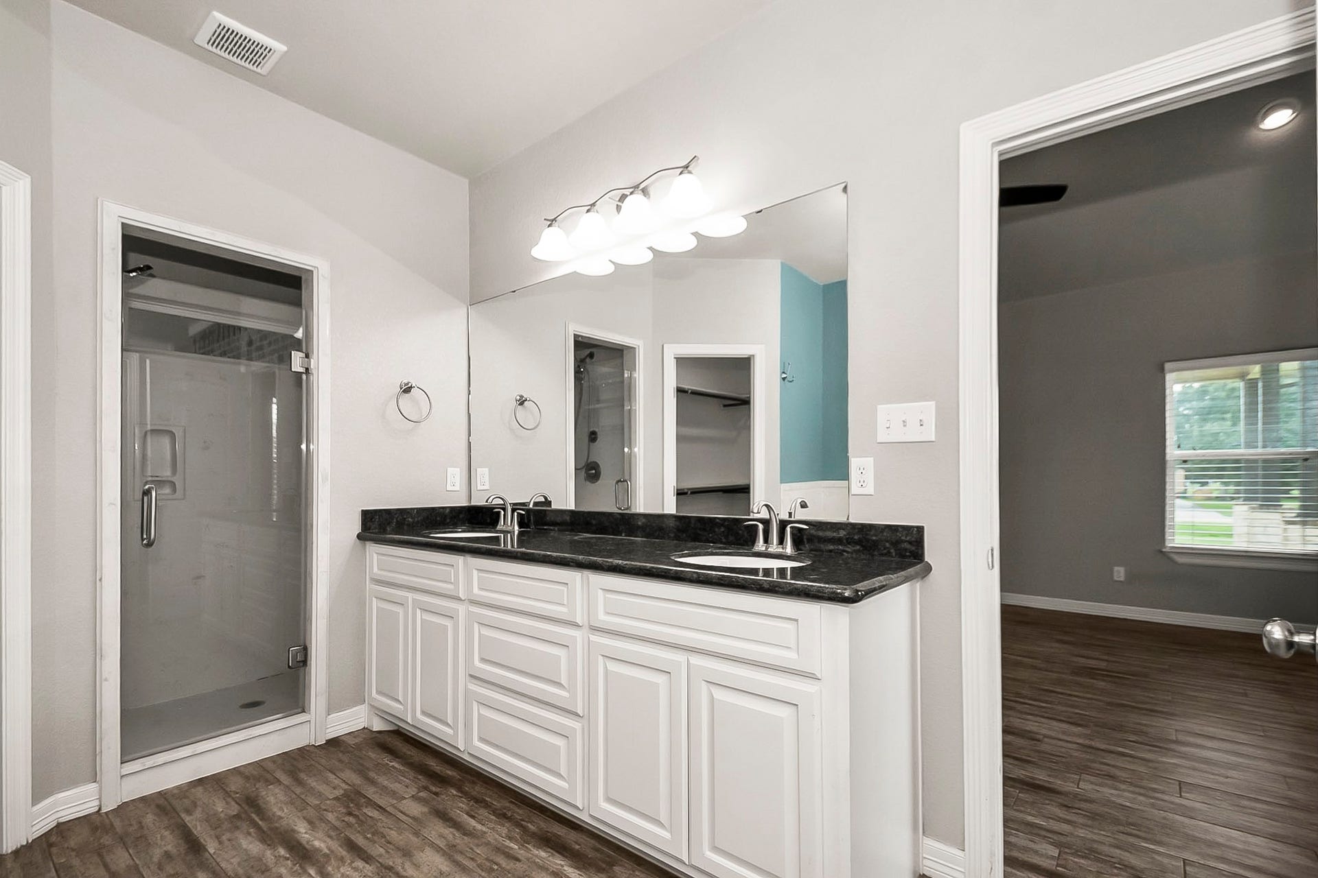 Double sinks for easy morning prep
