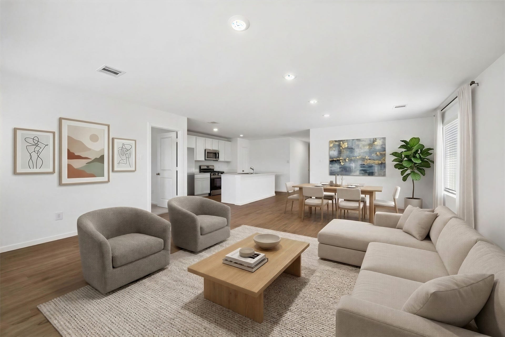 21583 Casavatore Drive, New Caney, TX 77357 Living room - virtual staging