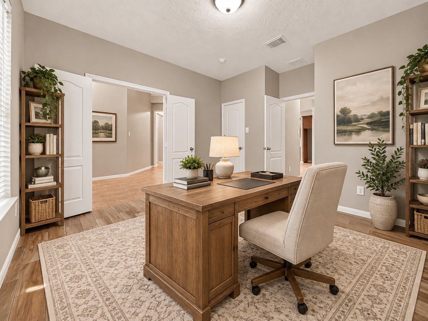 21834 Canton Pass Lane, Katy, TX 77450 With closet space for additional storage and a full bathroom located right next door, this room is a convenient, flexible option for guests, a home office, or everyday living. **Virtually Staged**