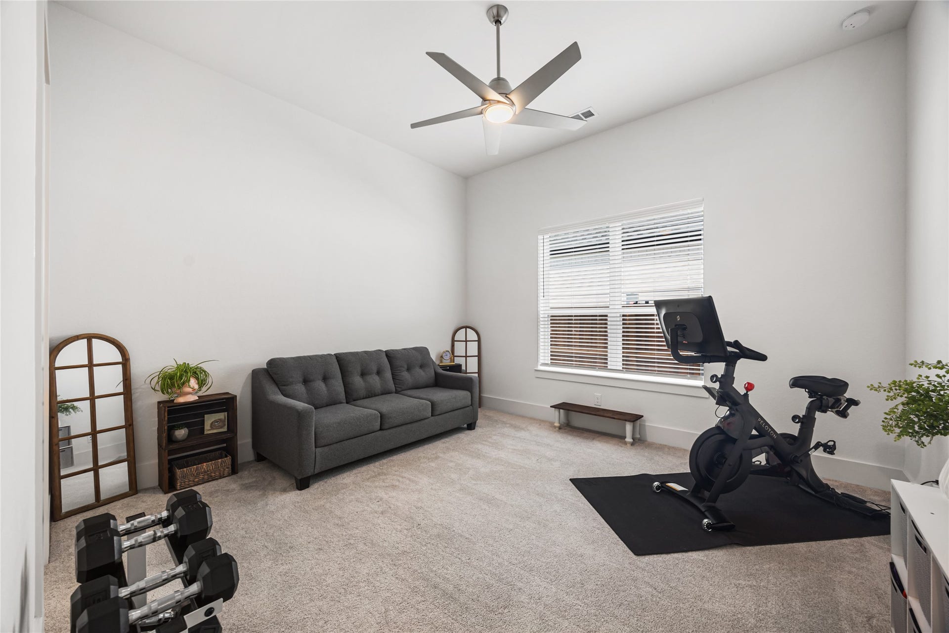 4114 Pleasant Ridge Drive, Spring, TX 77386 Second bedroom down- currently used as a work-out room.