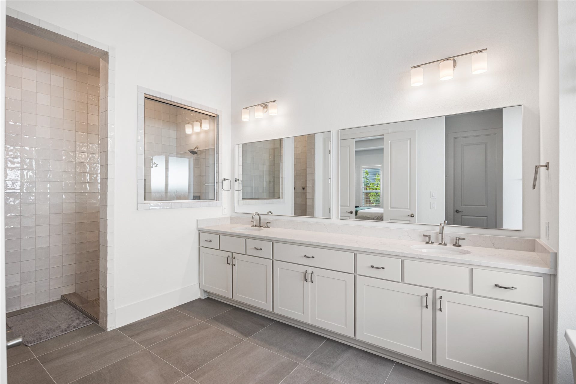 4114 Pleasant Ridge Drive, Spring, TX 77386 Elevated cabinetry in the primary bathroom.