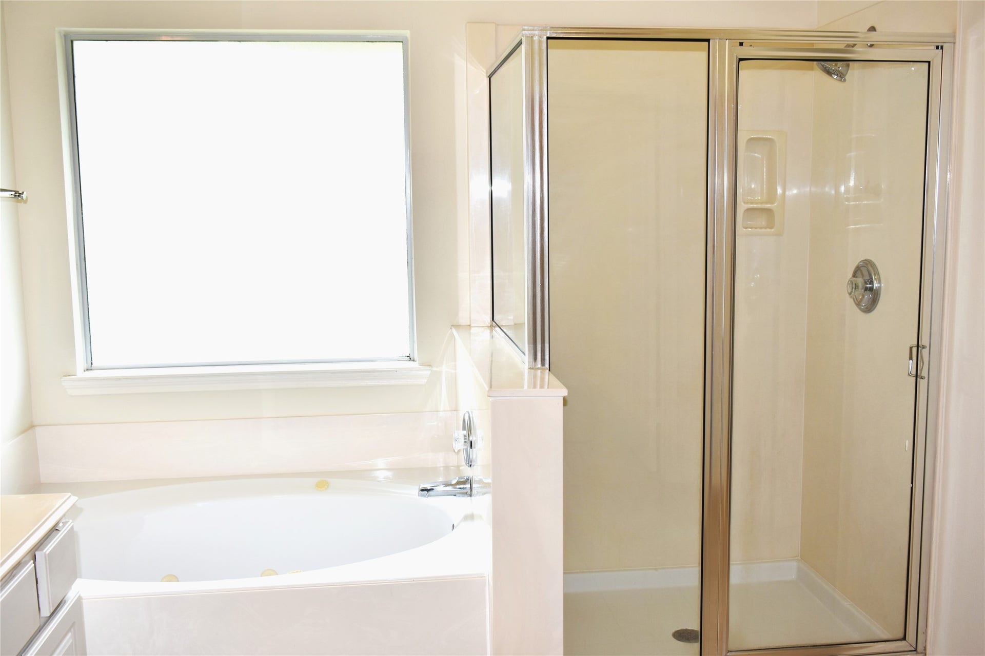 4822 Harbor Glen Lane, Houston, TX 77084 Separate Shower and Jetted Soaking Tub in Primary Bathroom