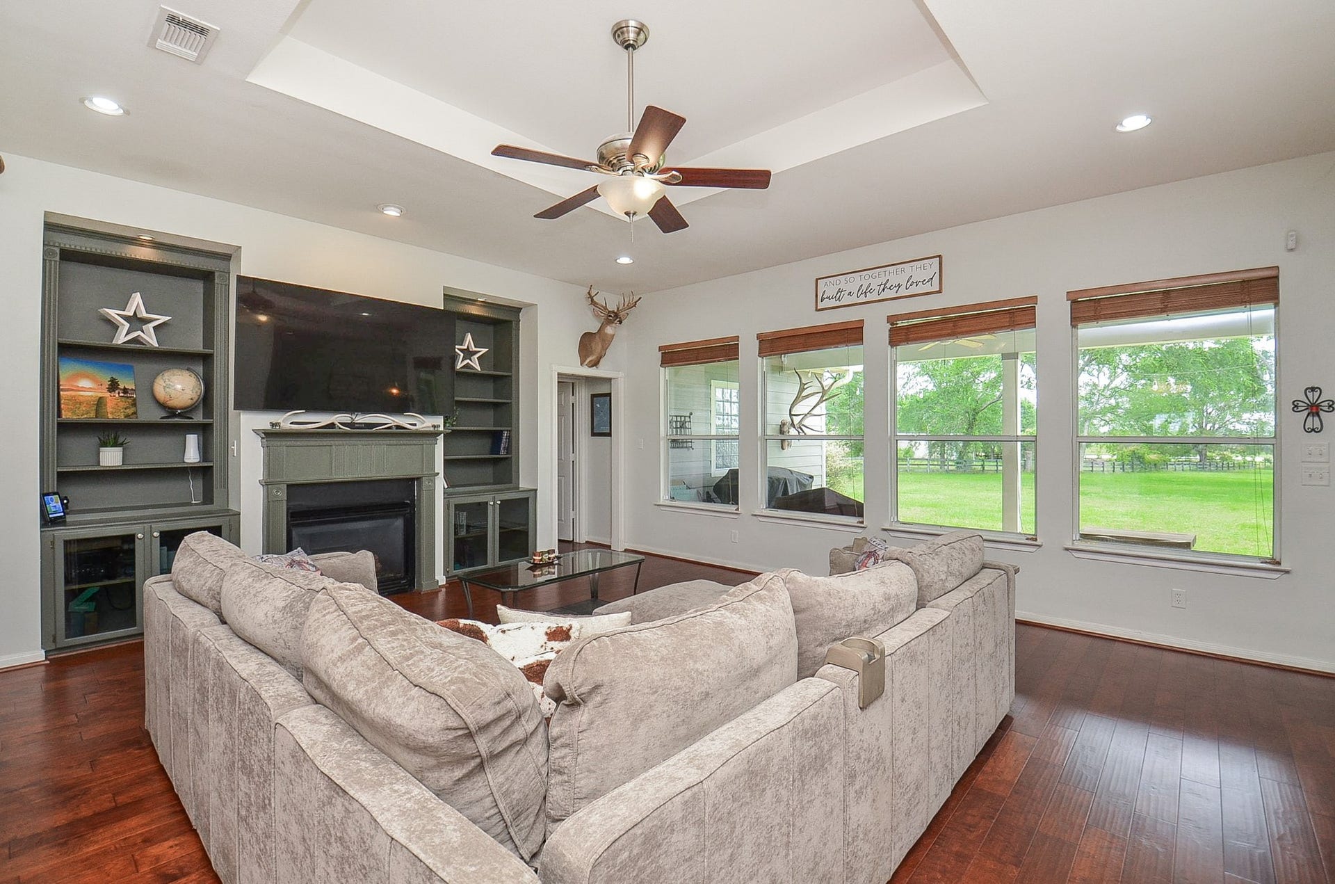 27644 Spring Hill Road, Hempstead, TX 77445 Here's another open, welcoming view from living space to your natural outdoor paradise.