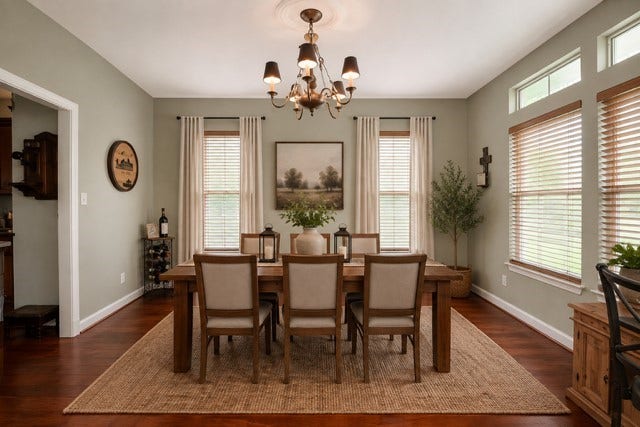 27644 Spring Hill Road, Hempstead, TX 77445 Formal Dining area perfect for entertaining. Photo has been virtually staged.