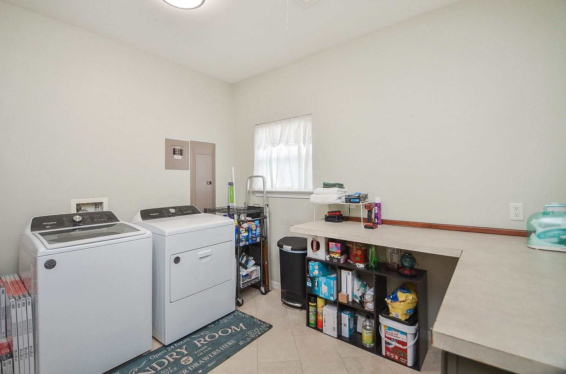 27644 Spring Hill Road, Hempstead, TX 77445 Laundry room located in the house with a stand alone sink and plenty of counterspace