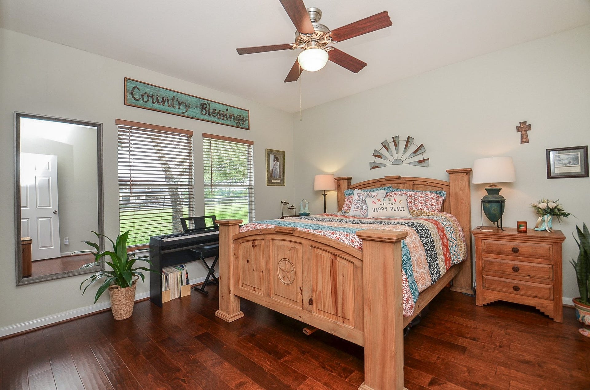 27644 Spring Hill Road, Hempstead, TX 77445 A roomy secondary bedroom invites both family and visiting guests.