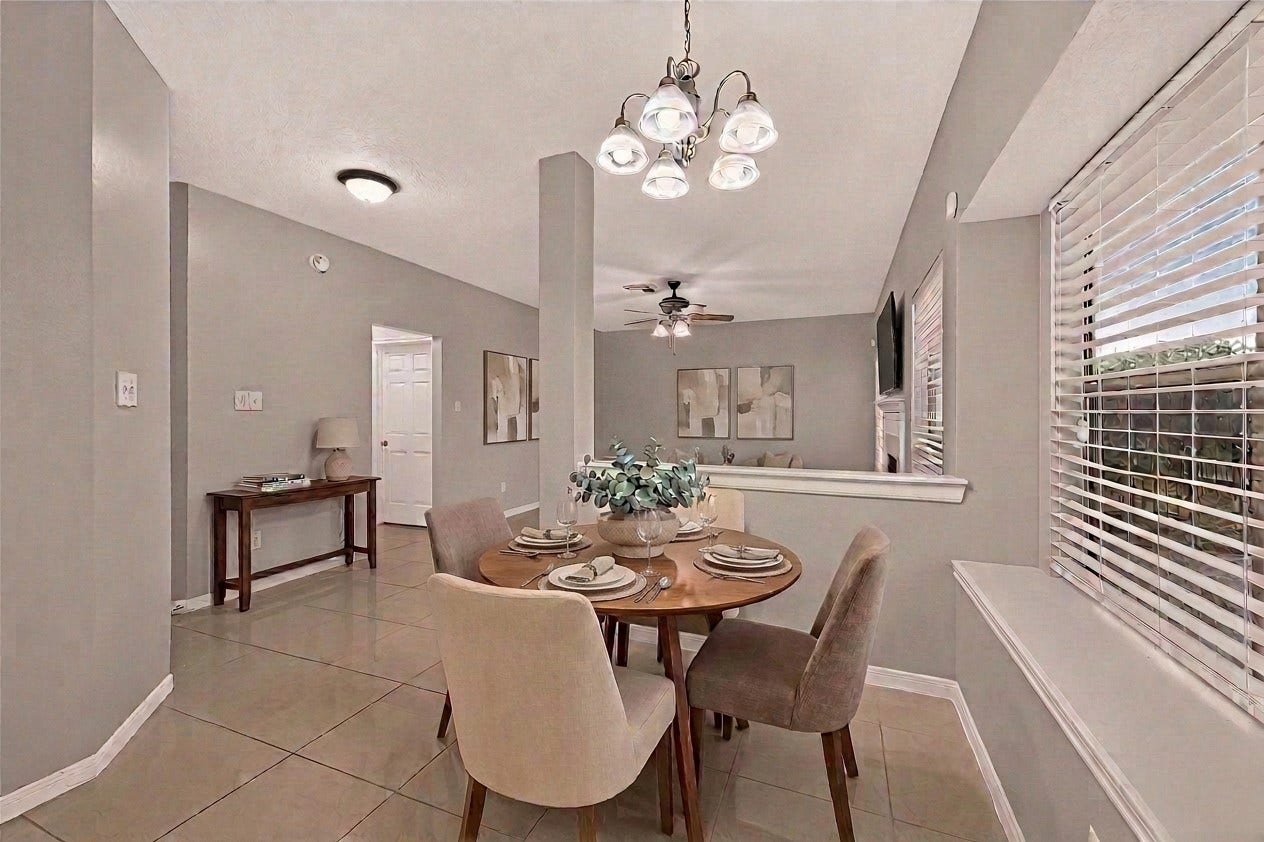 22818 Williamschase Drive, Katy, TX 77449 Virtually staged to showcase this inviting dining area