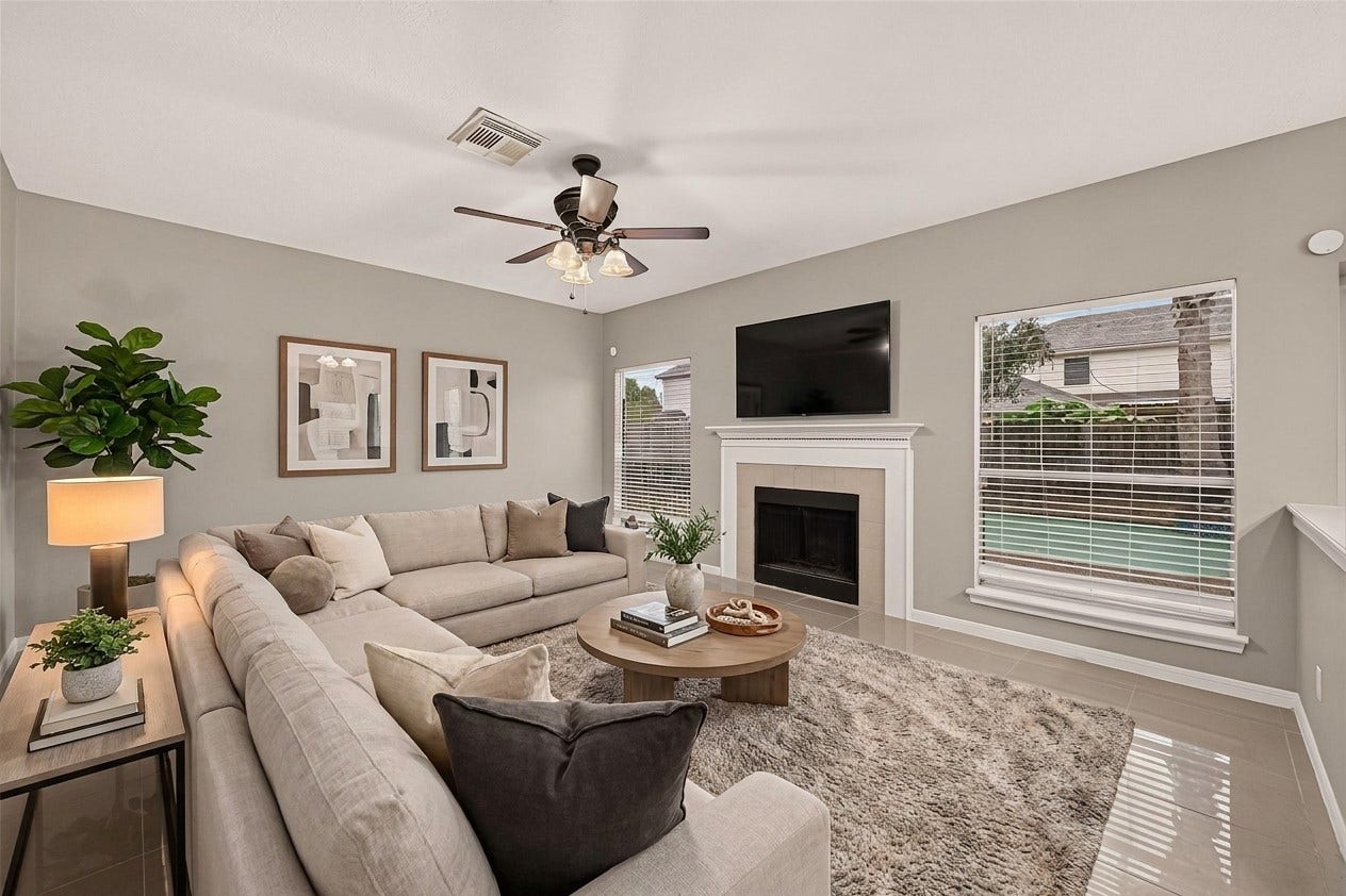 22818 Williamschase Drive, Katy, TX 77449 Virtually staged to showcase this inviting den.