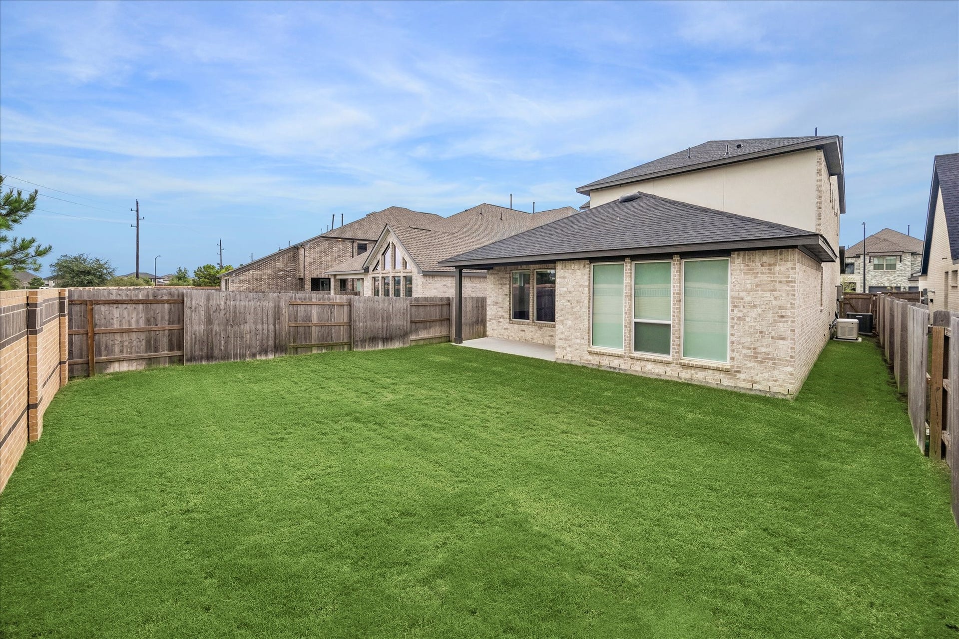 Look at this yard for playing!