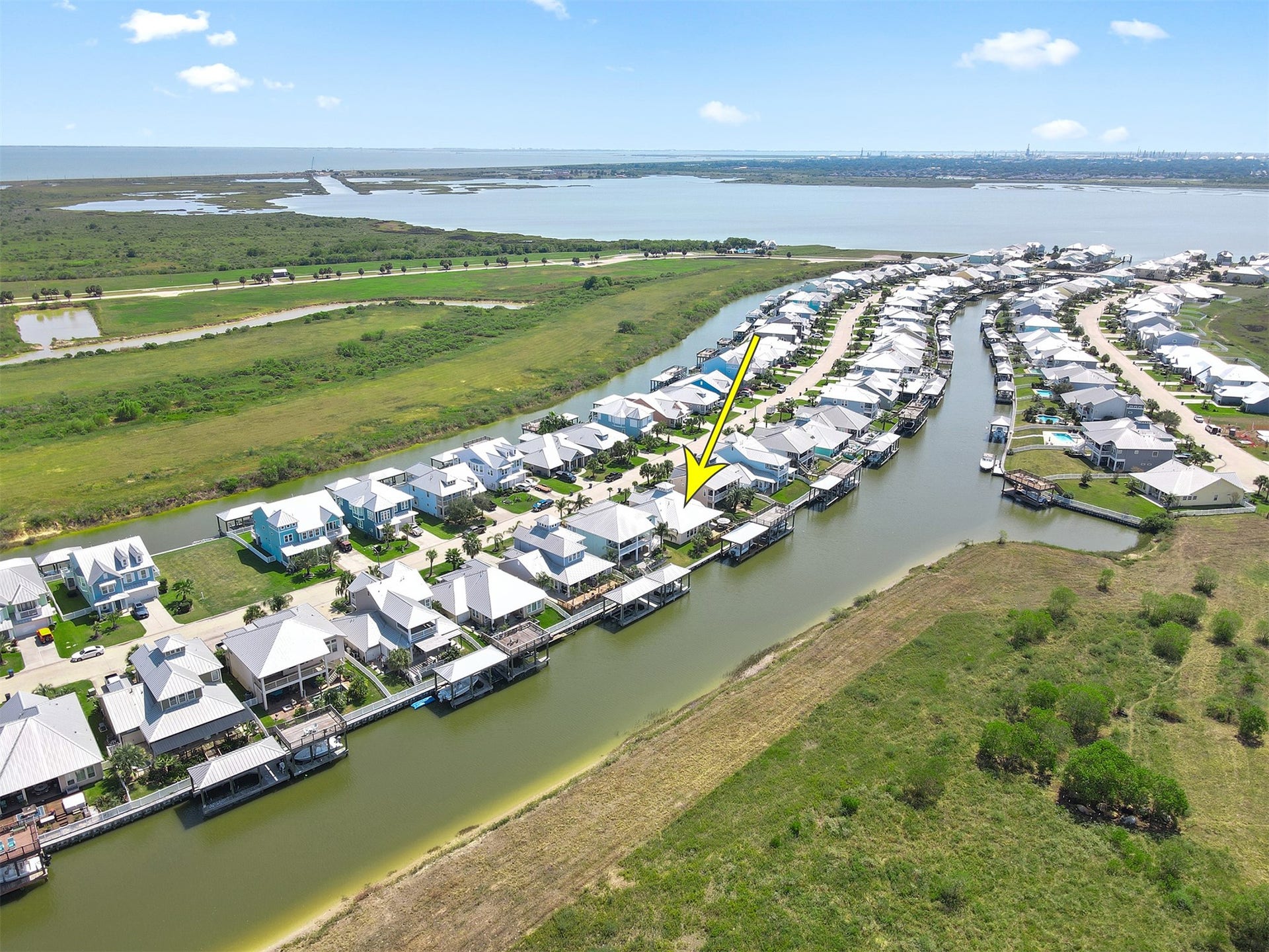 5418 Brigantine Cay Court, Texas City, TX 77590 Aerial view.