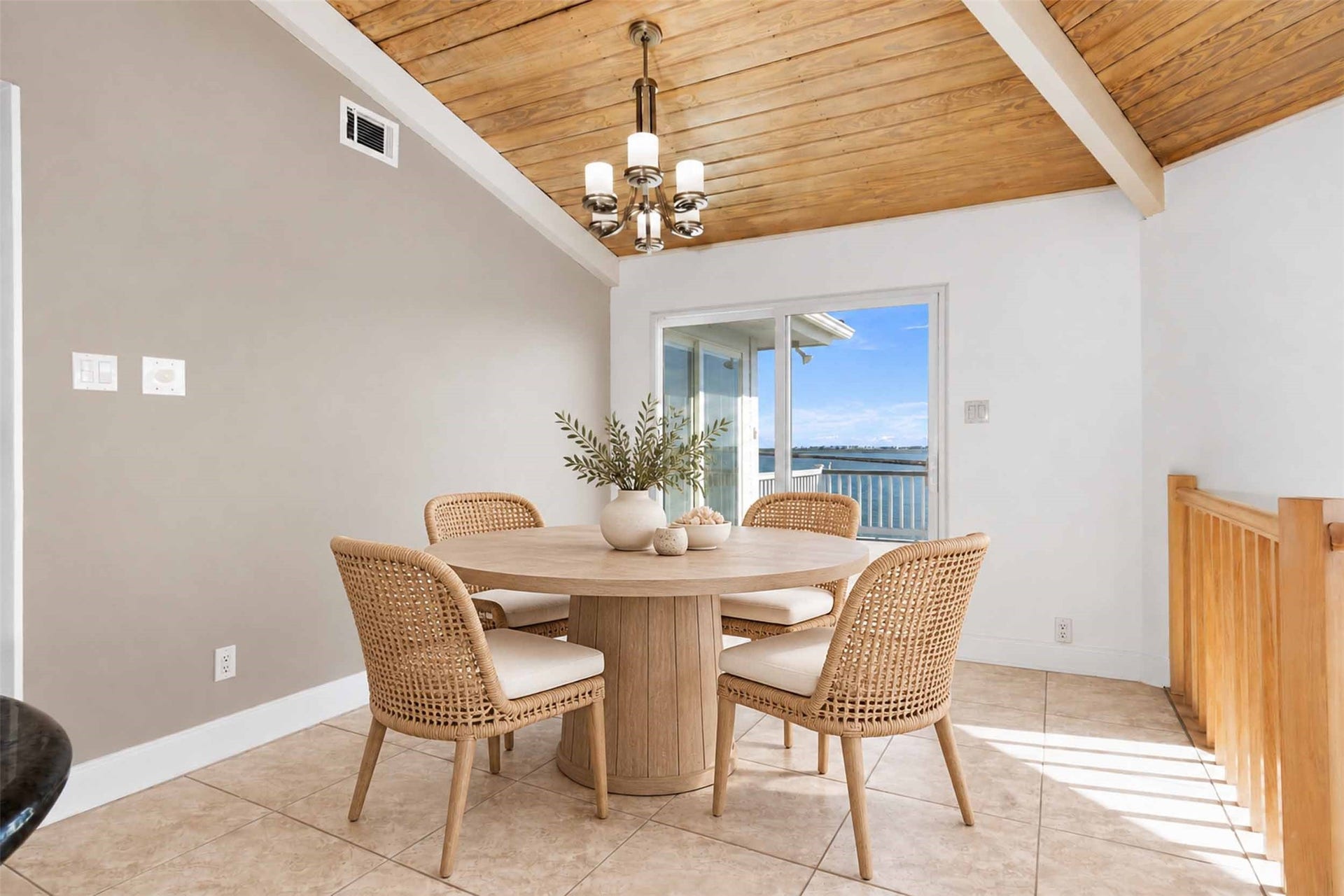 1318 Blue Heron Street, Bayou Vista, TX 77563 Second floor dining area has a French door with great views!