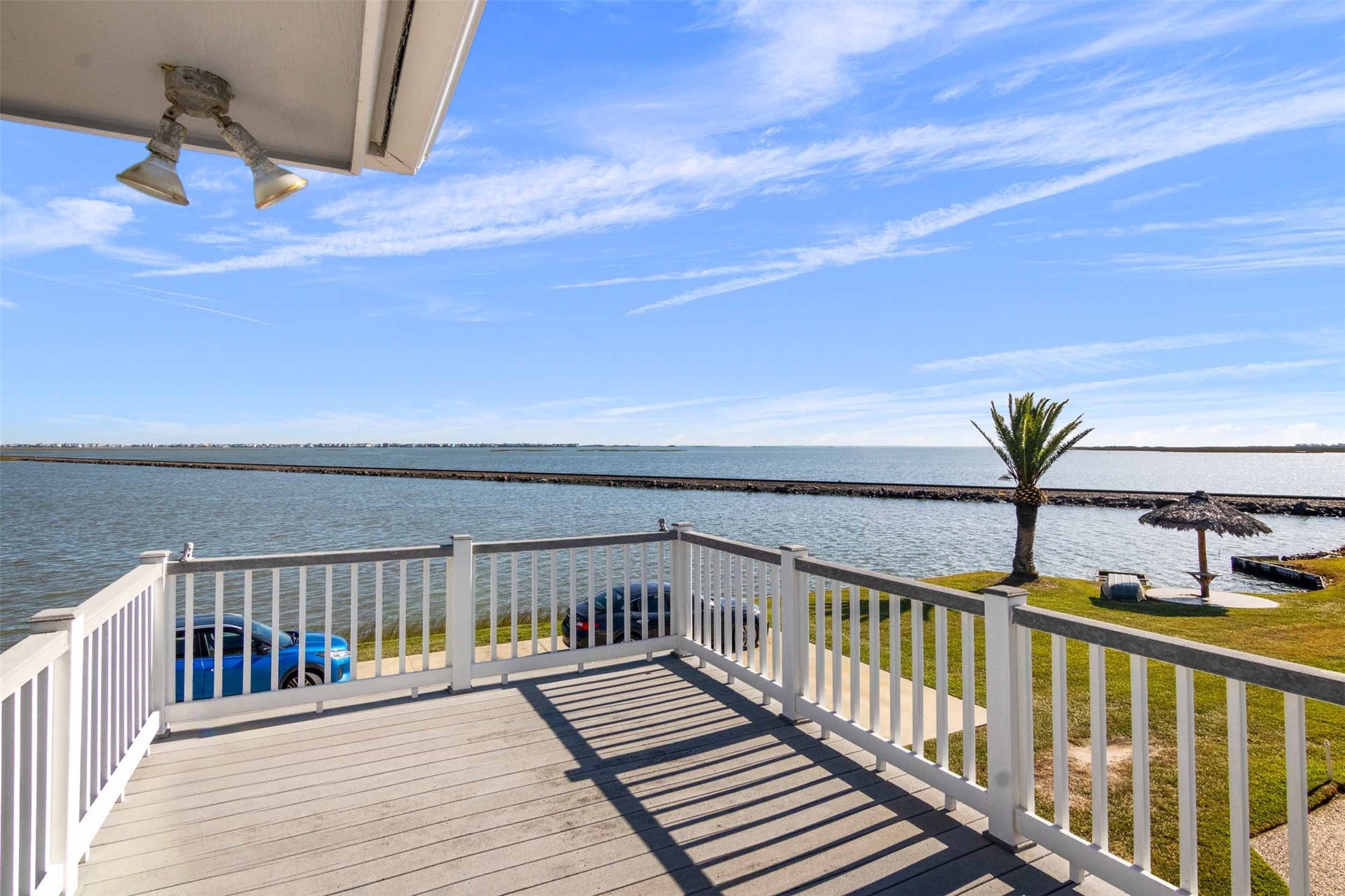 1318 Blue Heron Street, Bayou Vista, TX 77563 Amazing views off of large deck.
