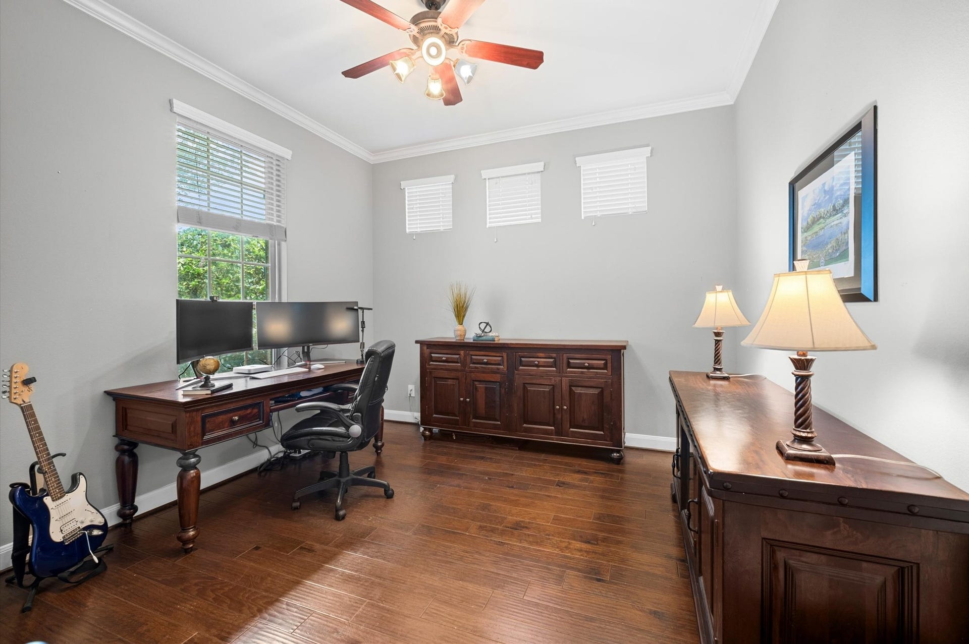 24611 Waterstone Estates Circle S, Tomball, TX 77375 Office with french doors located at the front of the house.