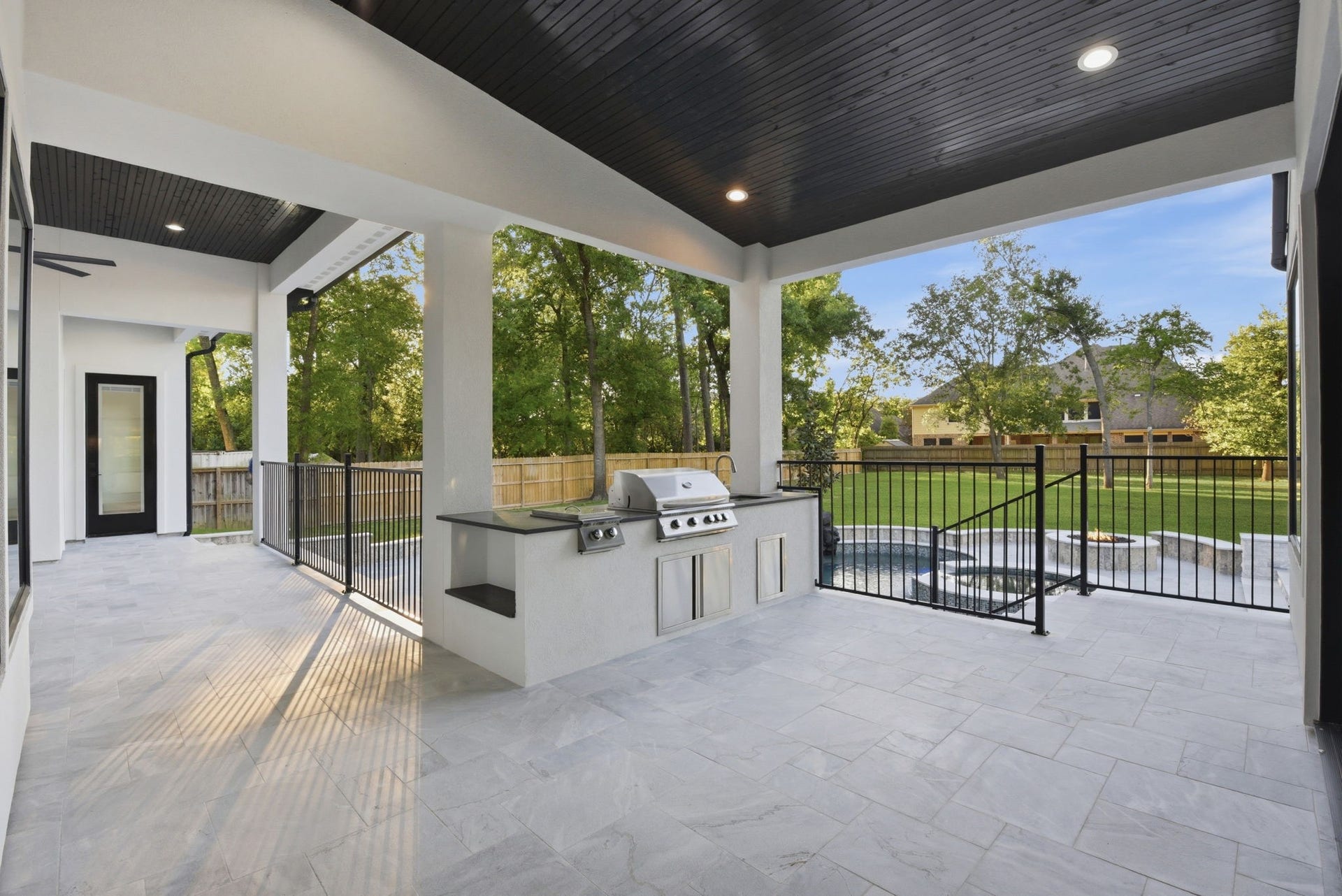 6112 Cypresswood Drive, Spring, TX 77379 Backyard BBQs' with this outdoor kitchen