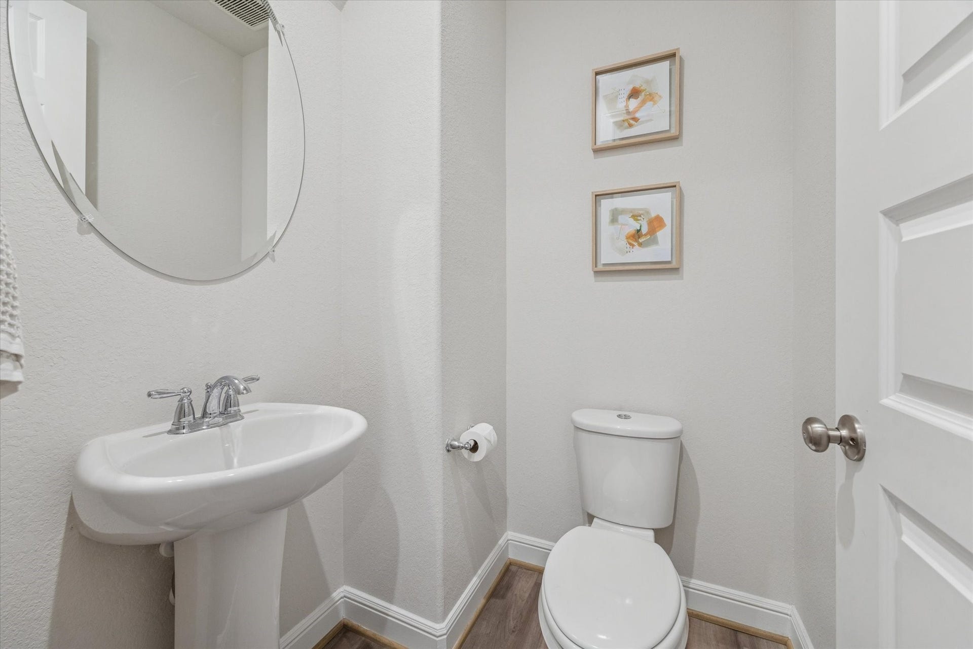 Convenient half bath located on the main floor.