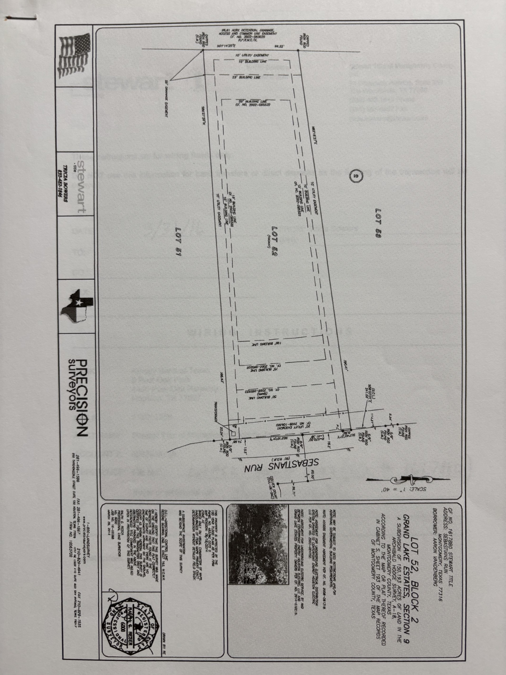 11542 Sebastians Run, Montgomery, TX 77316 Survey