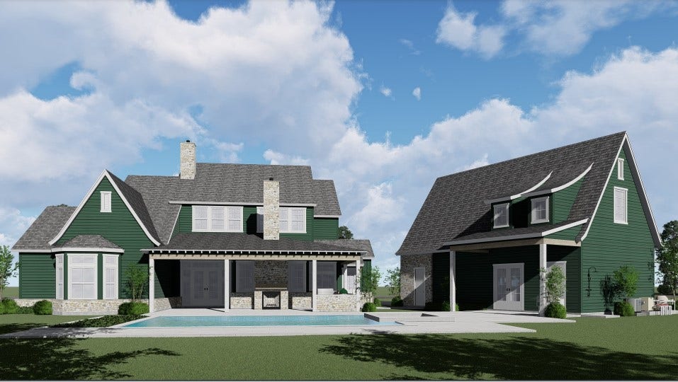 173 Sanderling Lane, Montgomery, TX 77316 Representative photo of proposed custom rear elevation.