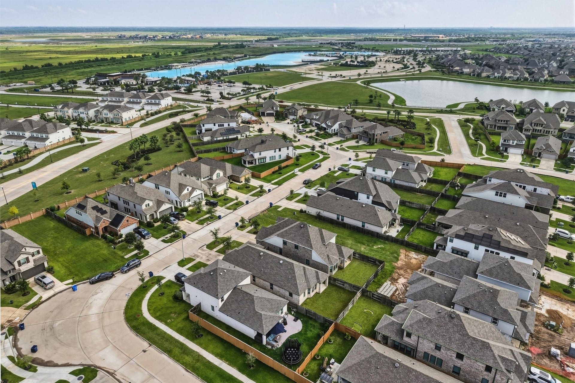 13109 Blue Flora Drive, Texas City, TX 77568 Home (second from the corner) is also walking distance to both the Lago Mar's Lagoonfest Texas and the neighborhood's local retail and restaurants!