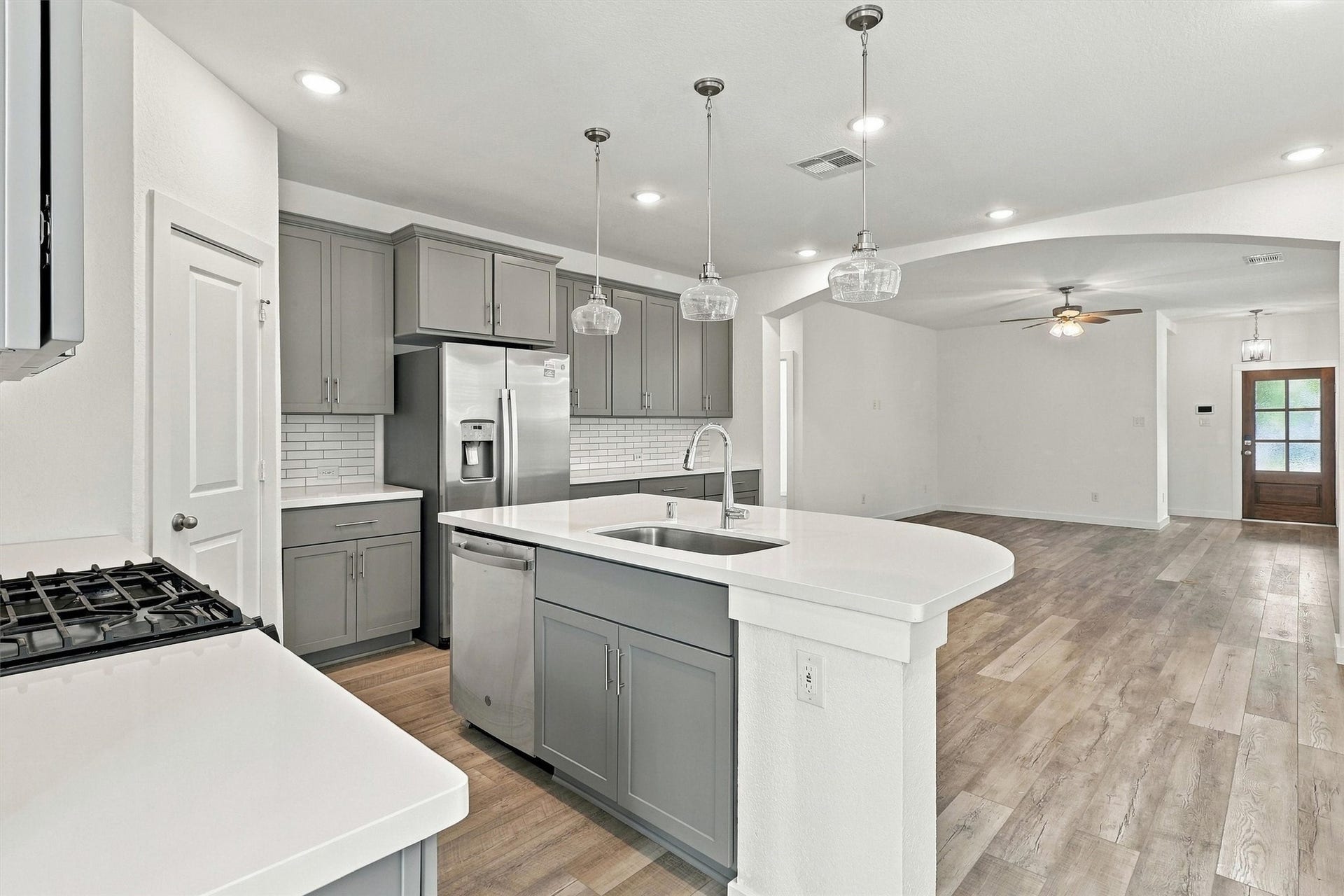 13109 Blue Flora Drive, Texas City, TX 77568 Kitchen is open to the dining and living area.