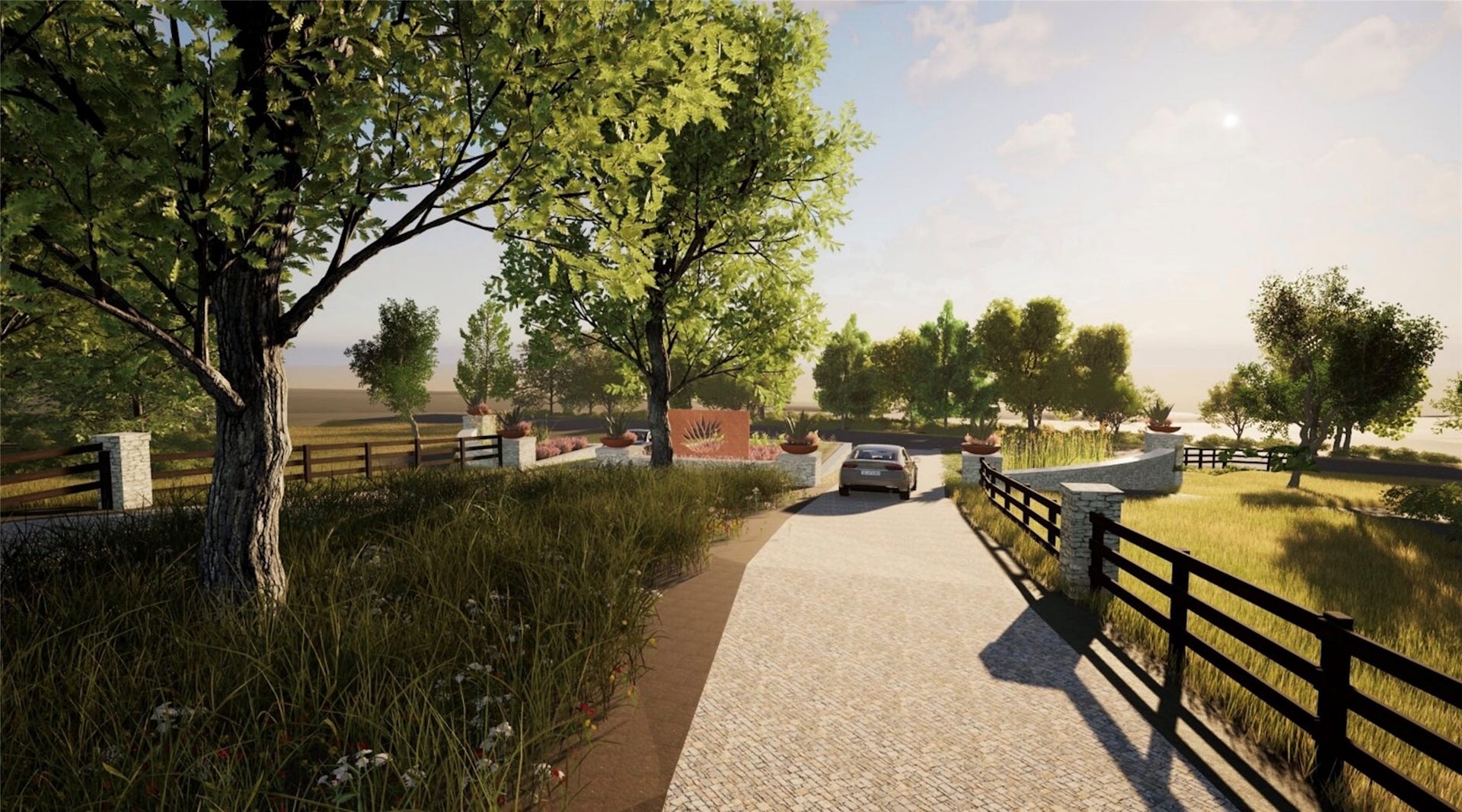 25017 Chisos Bend, Montgomery, TX 77316 Construction has begun on roads and entrance. (artistic rendering)