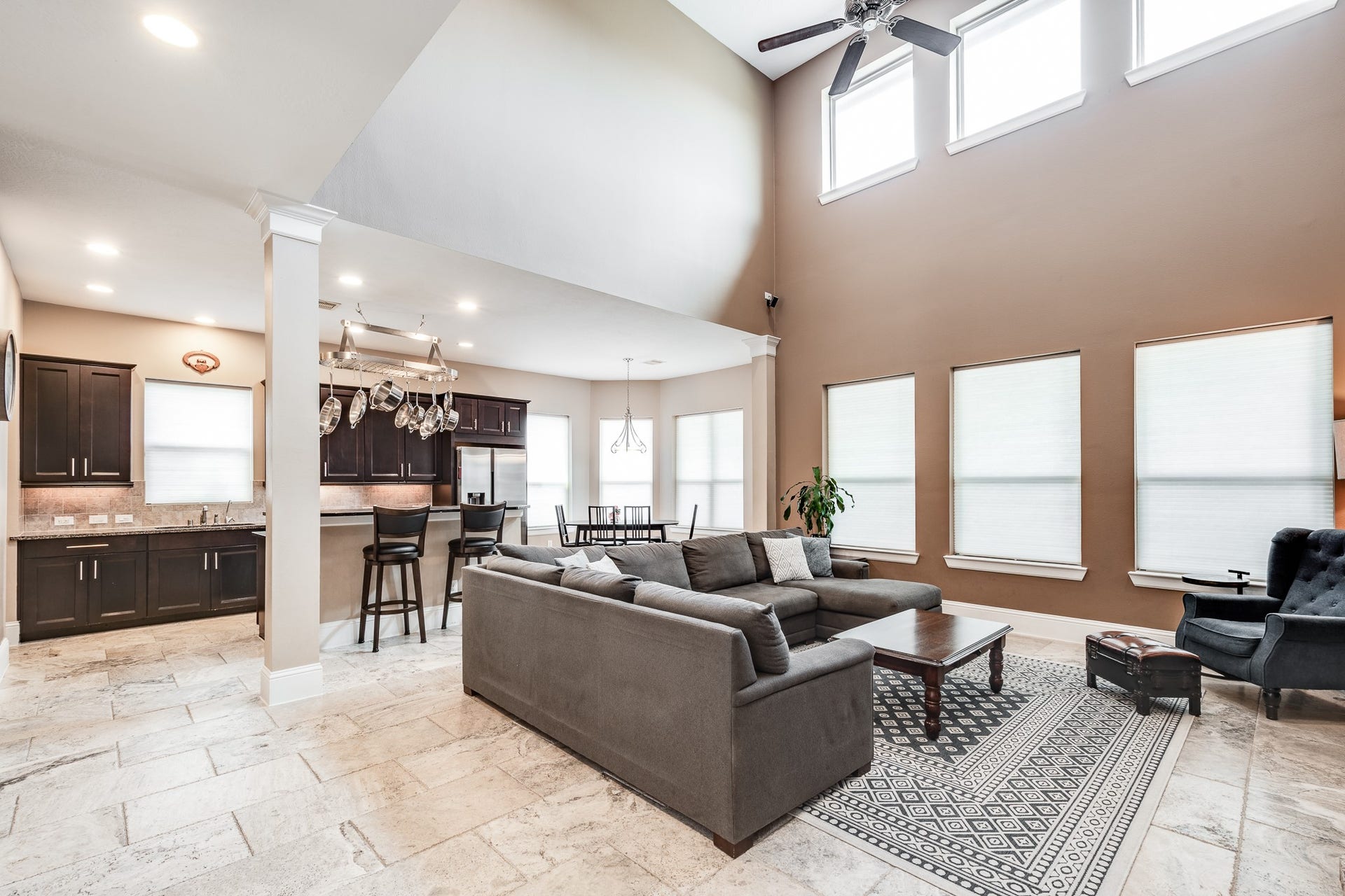 14111 Aspen Haze Lane, Humble, TX 77396 Kitchen open to Living area