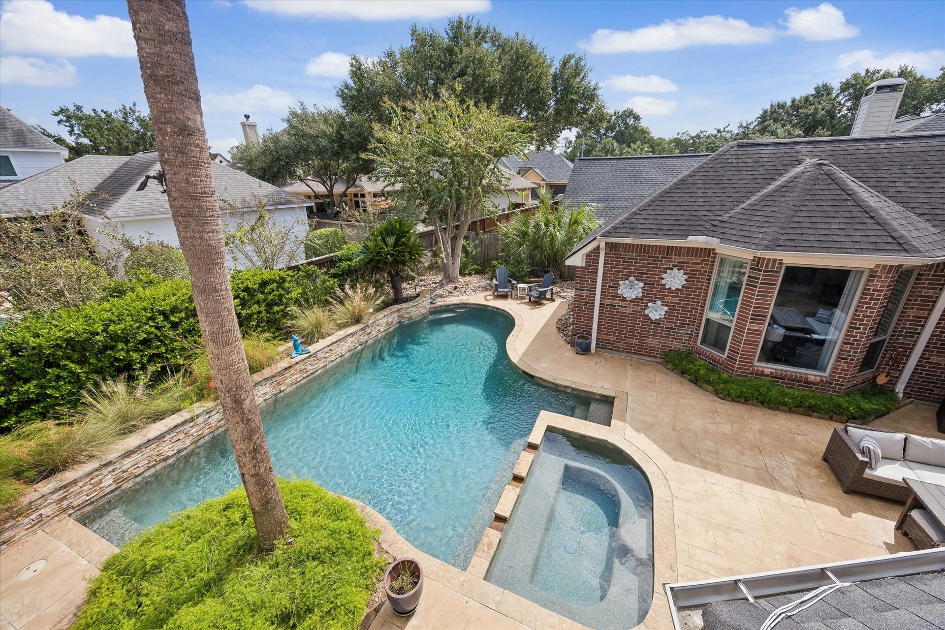 15106 Chestnut Glen Lane, Cypress, TX 77429 Spend afternoons in the sparkling pool, unwind in the spa, or enjoy the beautifully landscaped surroundings. Behind the scenes, a whole-house generator provides added preparedness during unexpected power outages.