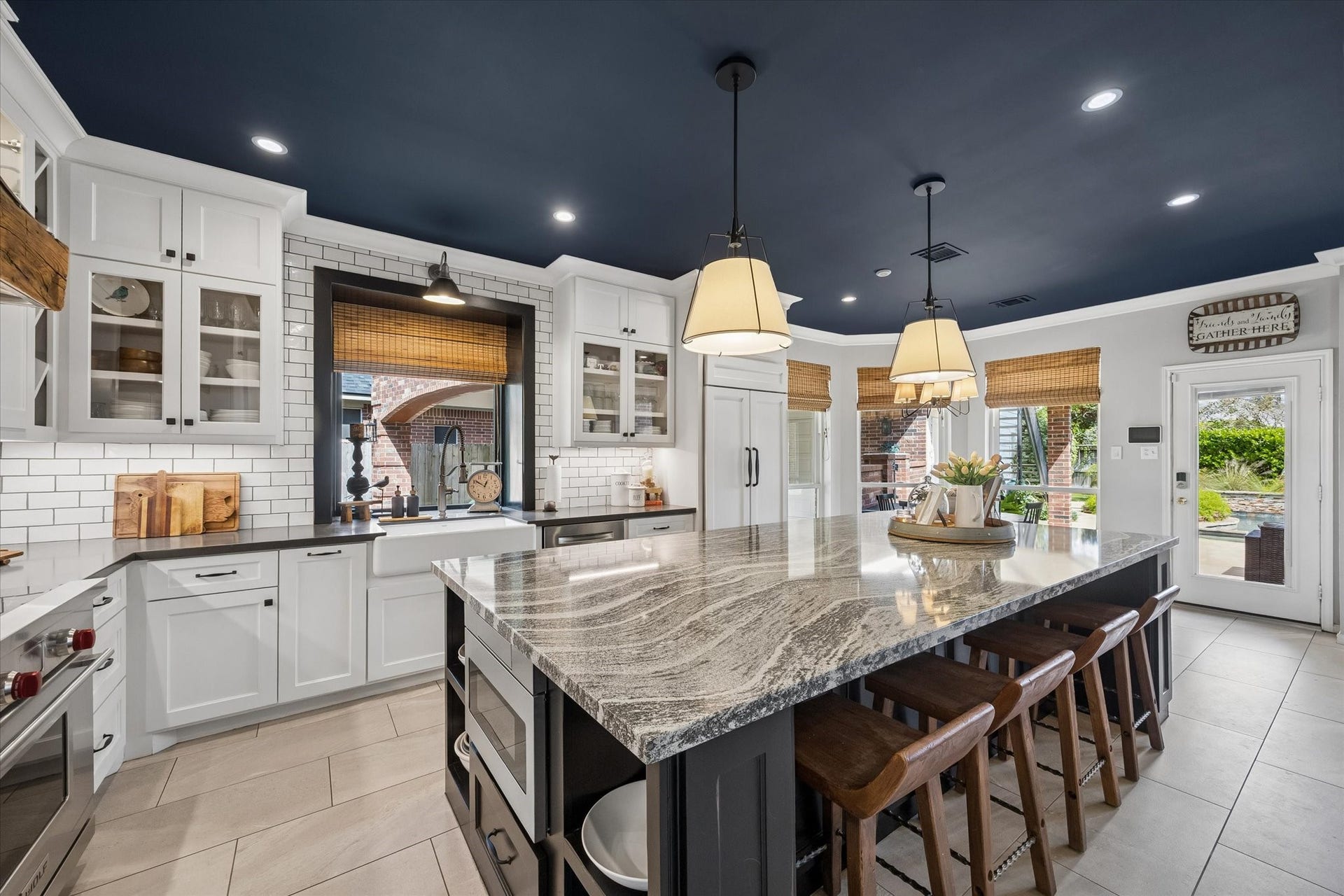 15106 Chestnut Glen Lane, Cypress, TX 77429 A kitchen designed for serious cooking and memorable gatherings! The professional Wolf range and oven, quartz countertops, custom tile backsplash, and expansive island provide an exceptional combination of performance, beauty, and function.