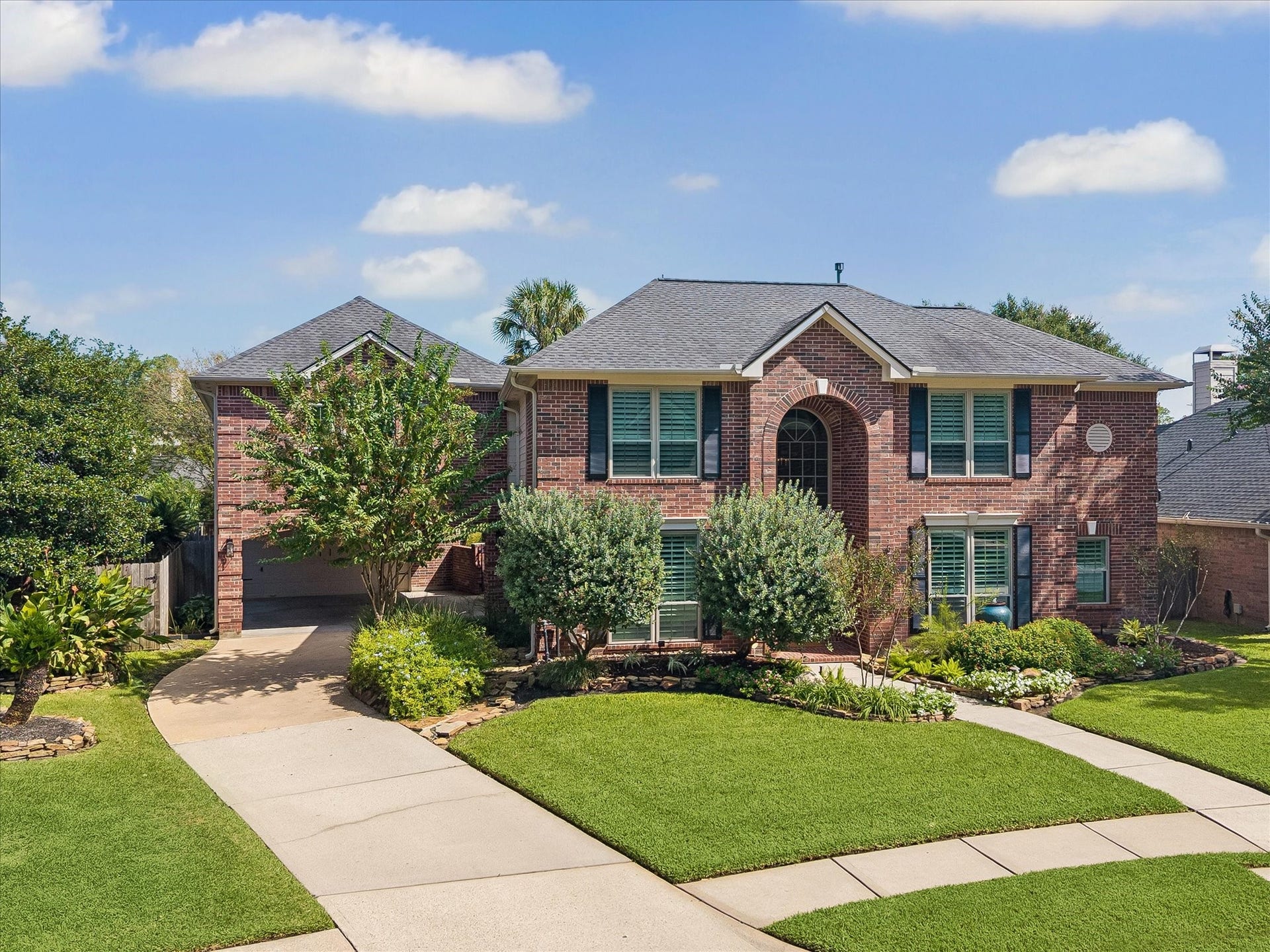 15106 Chestnut Glen Lane, Cypress, TX 77429 A beautiful place to come home to! Timeless brick architecture, mature trees, and lush landscaping create an inviting setting, while the home's impressive design hints at the exceptional living spaces and thoughtful details waiting inside.