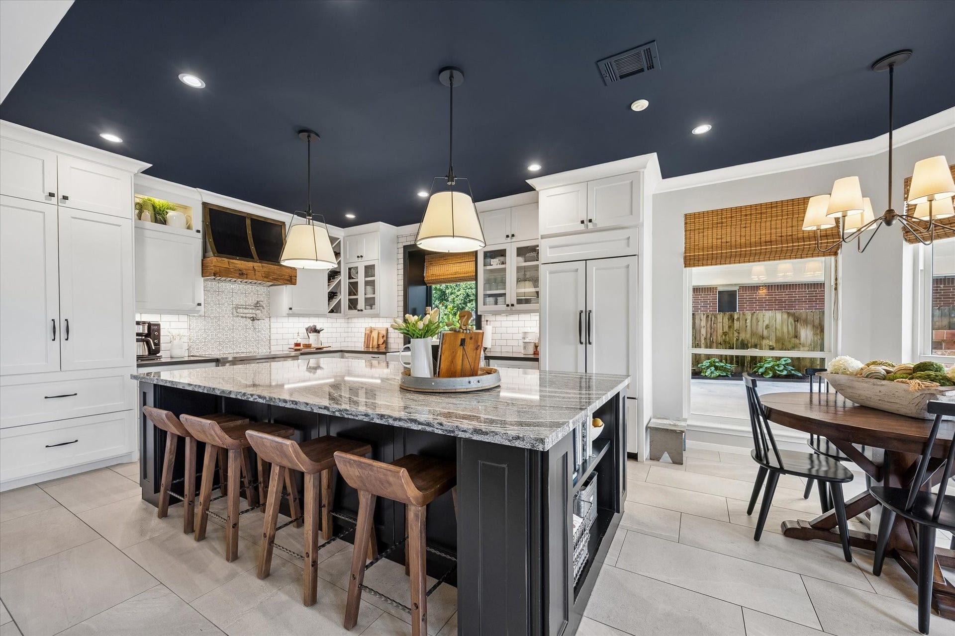 15106 Chestnut Glen Lane, Cypress, TX 77429 There's always room for one more at the island. Whether it's morning coffee, helping with homework, or gathering with friends while dinner is prepared, this oversized island offers plenty of seating, workspace, and cleverly designed storage.
