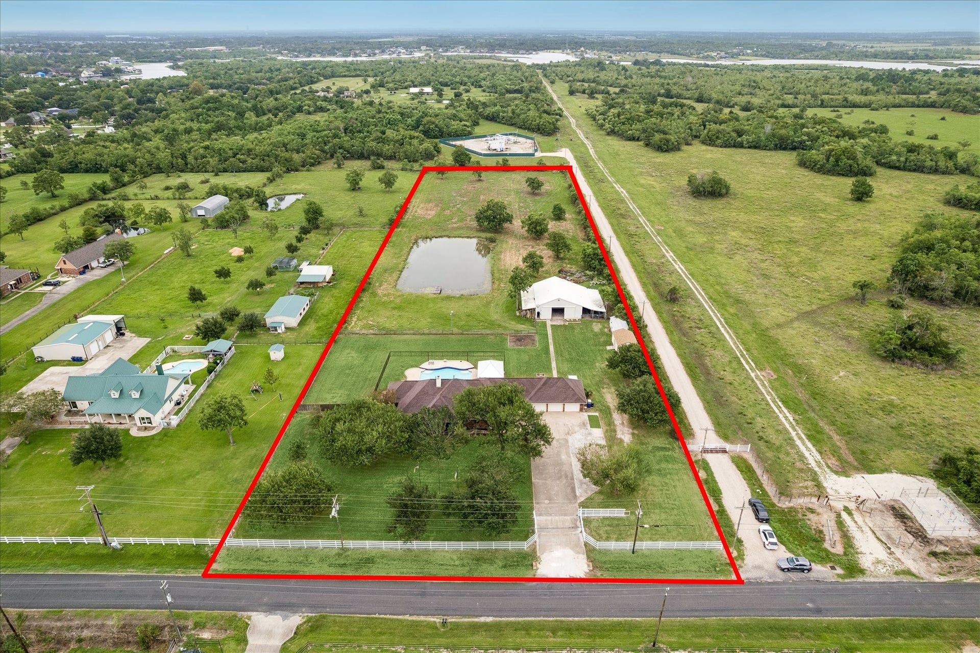9102 N Humble Camp Road, Dickinson, TX 77539 5 acres with so much more!