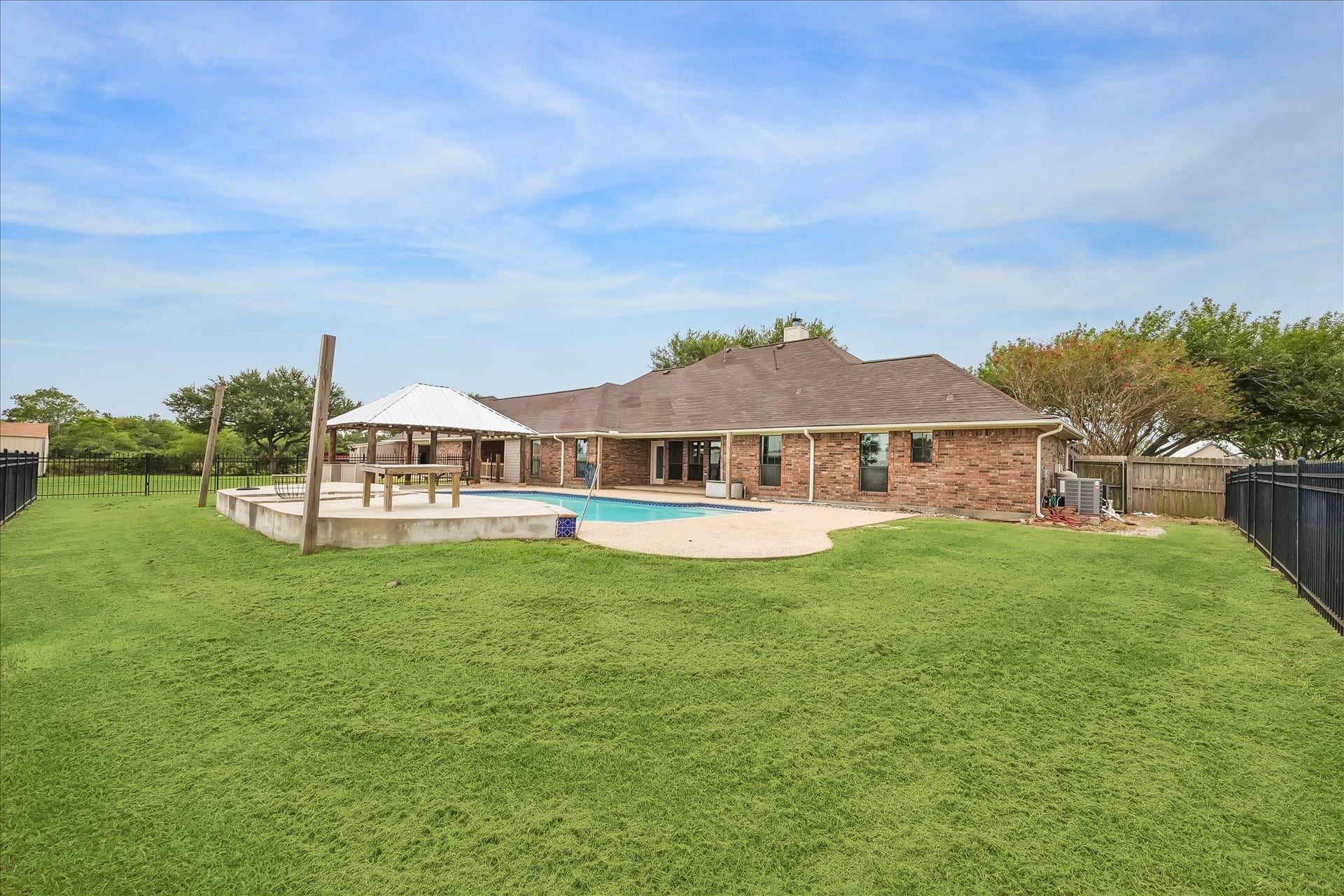 9102 N Humble Camp Road, Dickinson, TX 77539 View from the rear of the 5 acres.