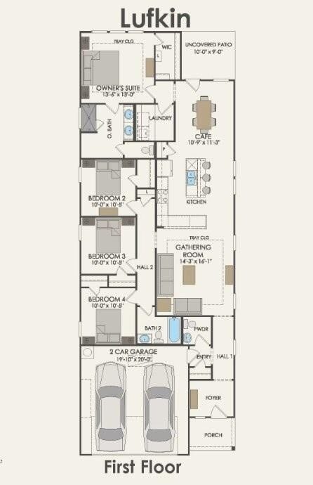 18122 Sonresa Way, Tomball, TX 77377 Detailed architectural floor plan showing the interior room dimensions and layout structure.