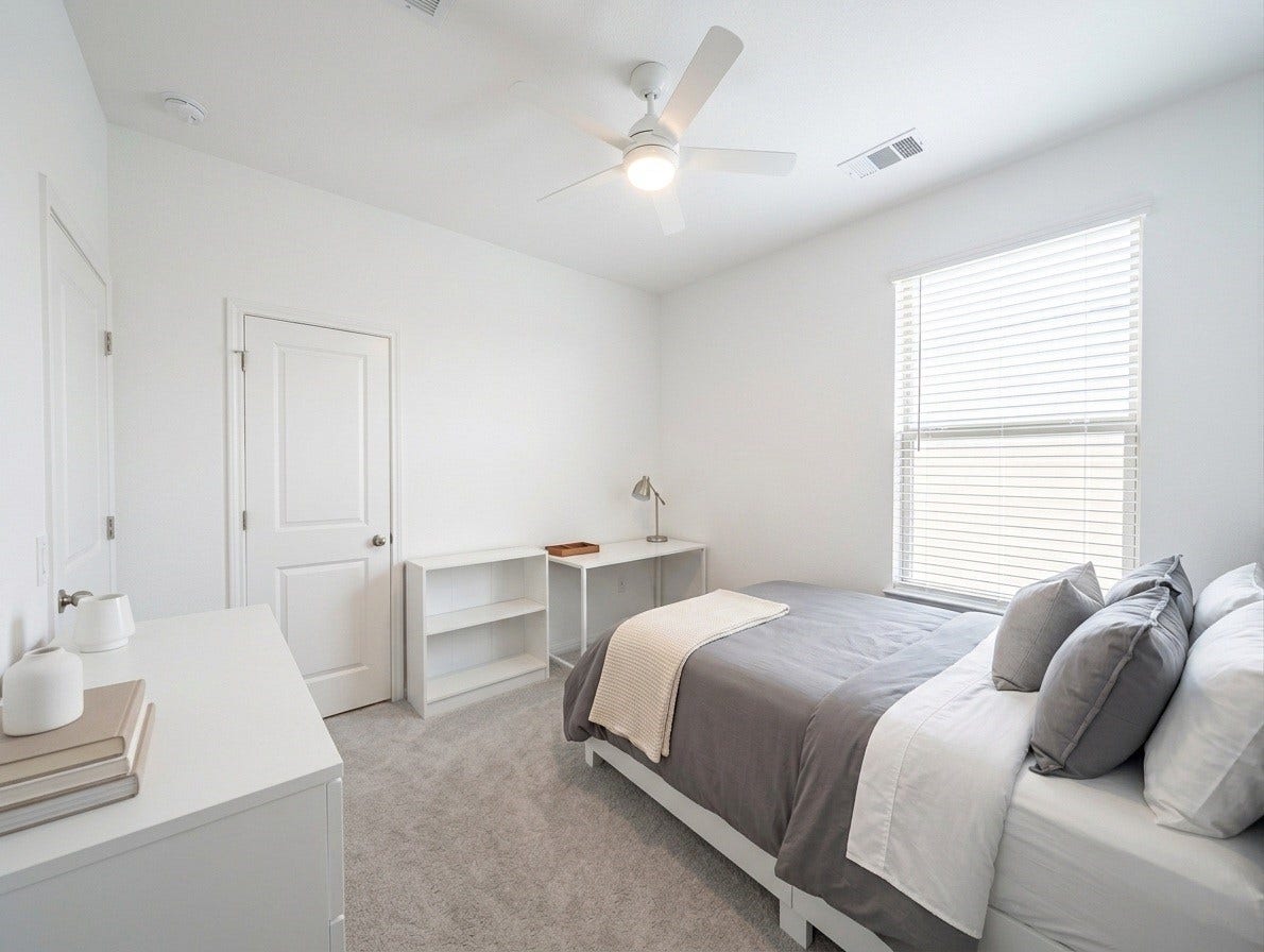 18122 Sonresa Way, Tomball, TX 77377 Additional guest bedroom with soft carpeting, clean trim work, and bright exterior window views.