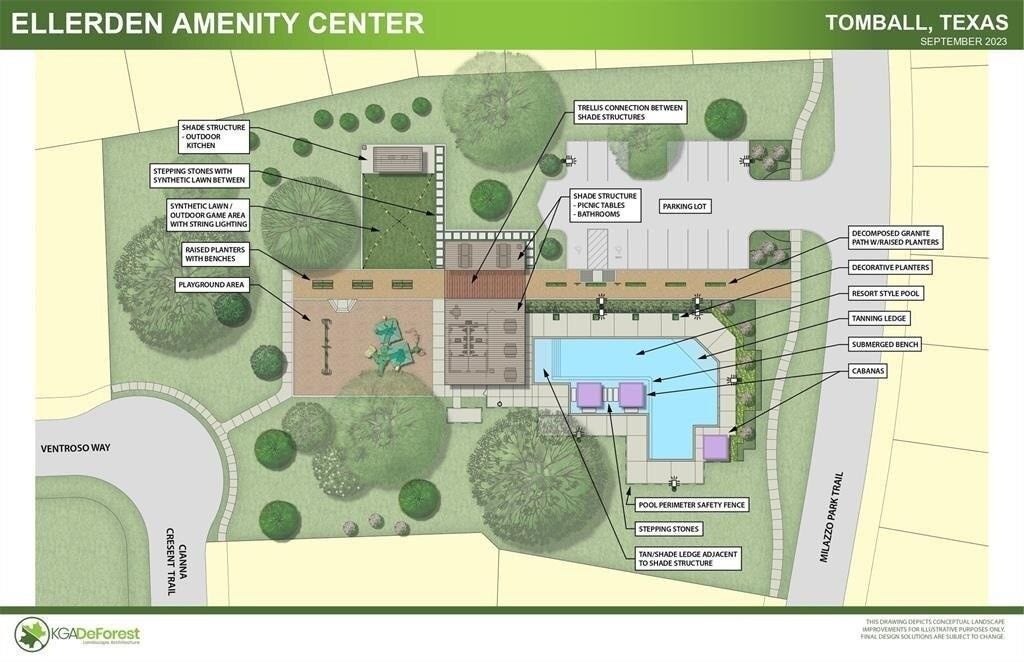 18122 Sonresa Way, Tomball, TX 77377 ubdivision site plan / plat map highlighting the community layout and neighborhood master plan.