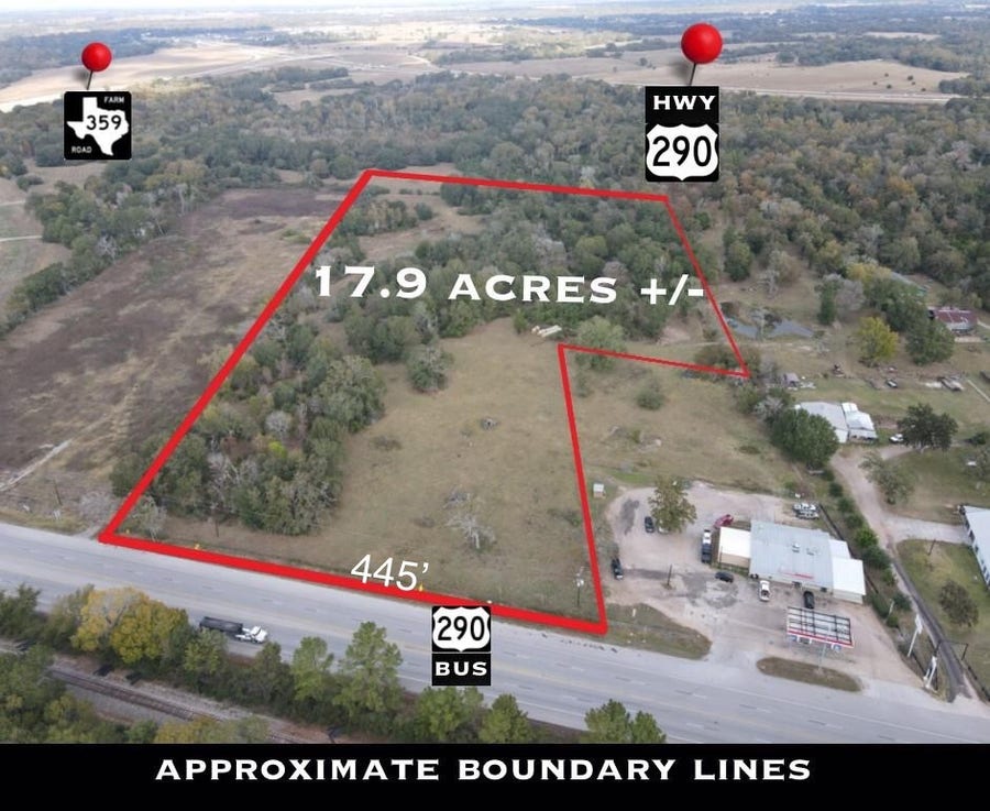 Property photo for 17.9 AC TBD HWY 290 BUS, Hempstead, TX