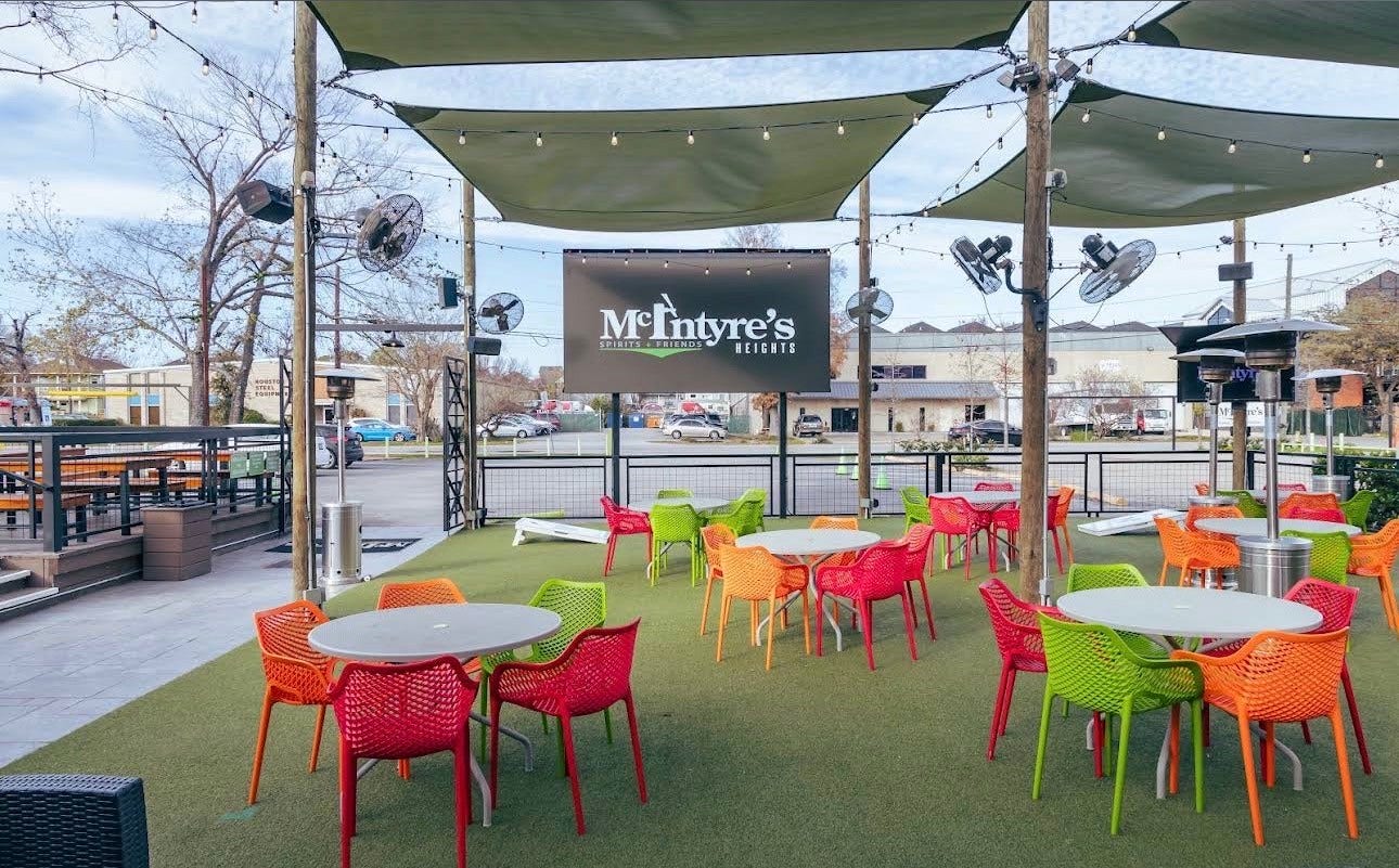 1712 Bevis Street, Houston, TX 77008 McIntyre's Heights, a popular neighborhood sports bar within walking distance, features spacious outdoor seating, large screens for sporting events, and a lively social atmosphere.