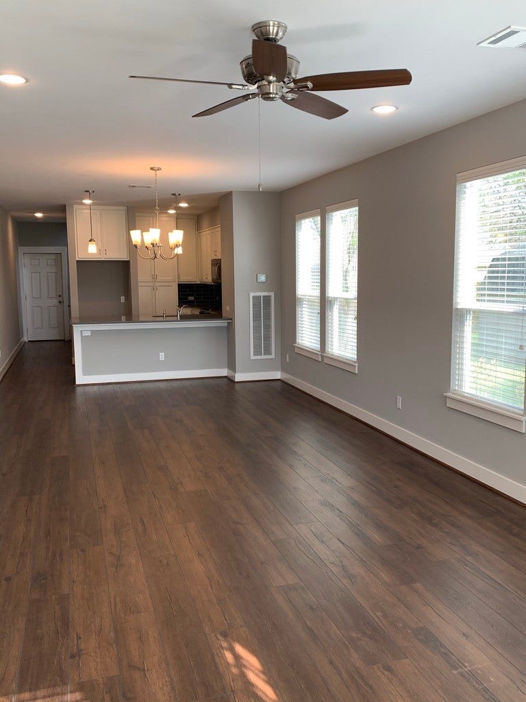 2509 S Grand Boulevard, Pearland, TX 77581 Unit B family open to kitchen