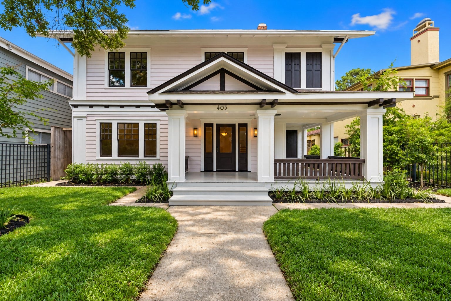 Built in 1915 and thoughtfully renovated, 405 Stratford retains the presence of a historic home while feeling fresh and inviting from the moment you arrive.