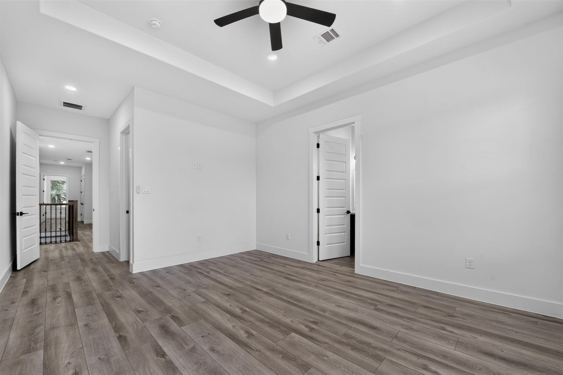 2911 Wichita Street, Houston, TX 77004 With the primary suite privately positioned, a flexible central gathering space, and two additional bedrooms across the way, the second floor offers a refined balance of togetherness and privacy