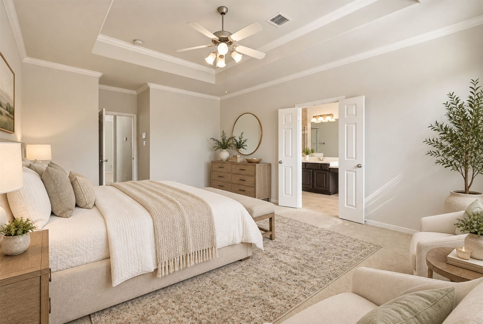 2919 Royal Oaks Crest, Houston, TX 77082 Experience the serenity of this beautiful bedroom, featuring abundant natural light, creating a perfect retreat. (Virtual Staging)