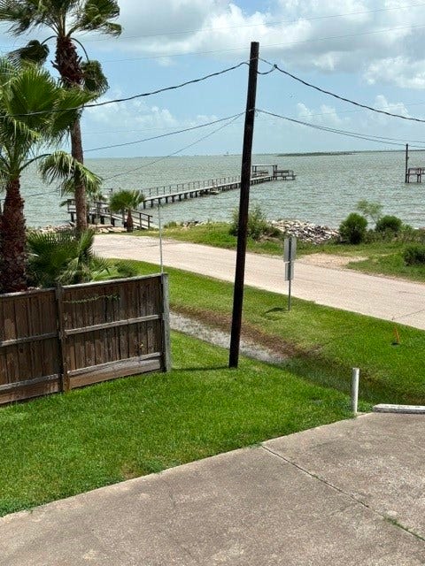 2406 Avenue P, San Leon, TX 77539 View from deck of private pier that you will have access to.......