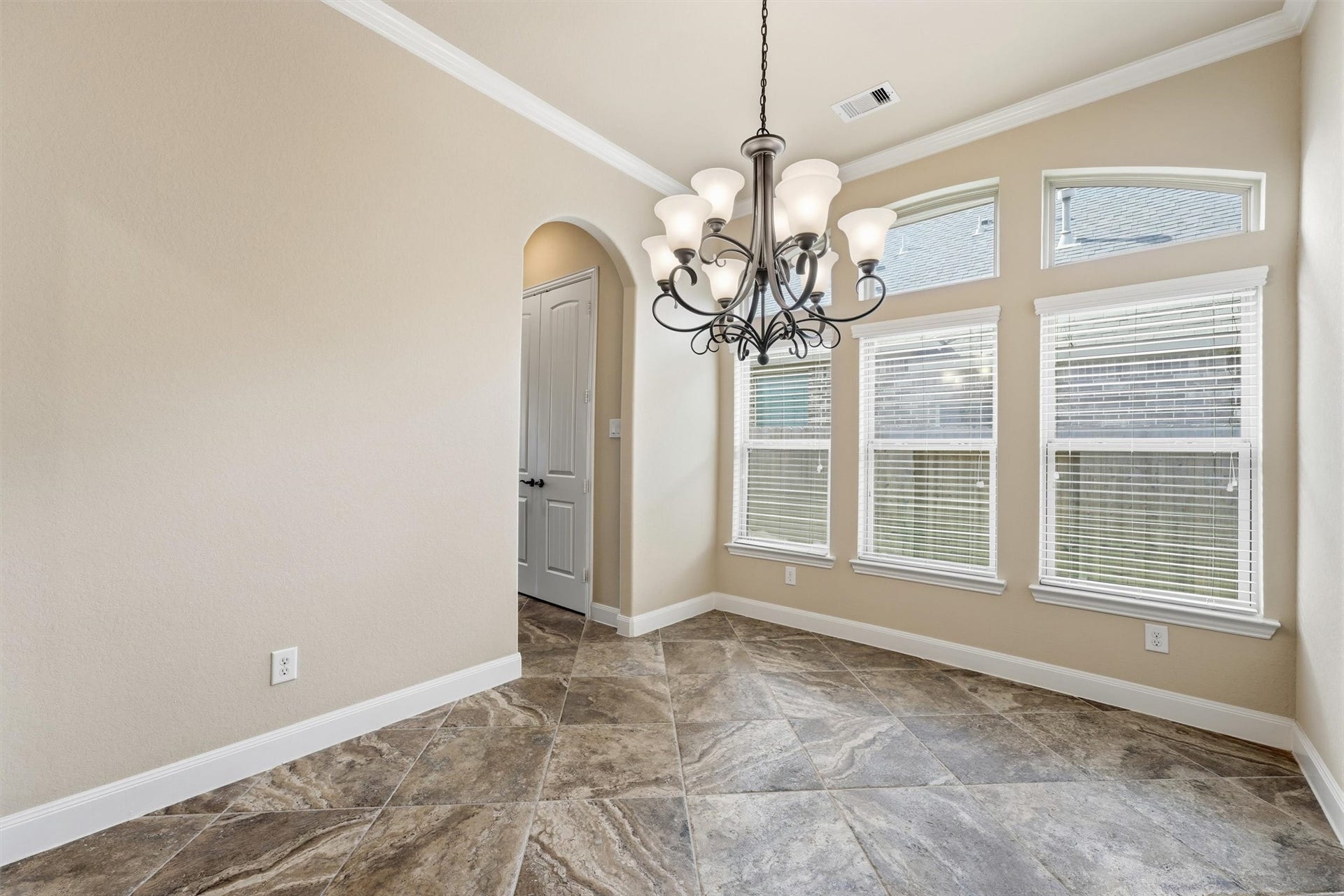 Private dining room connects to the butler's pantry.