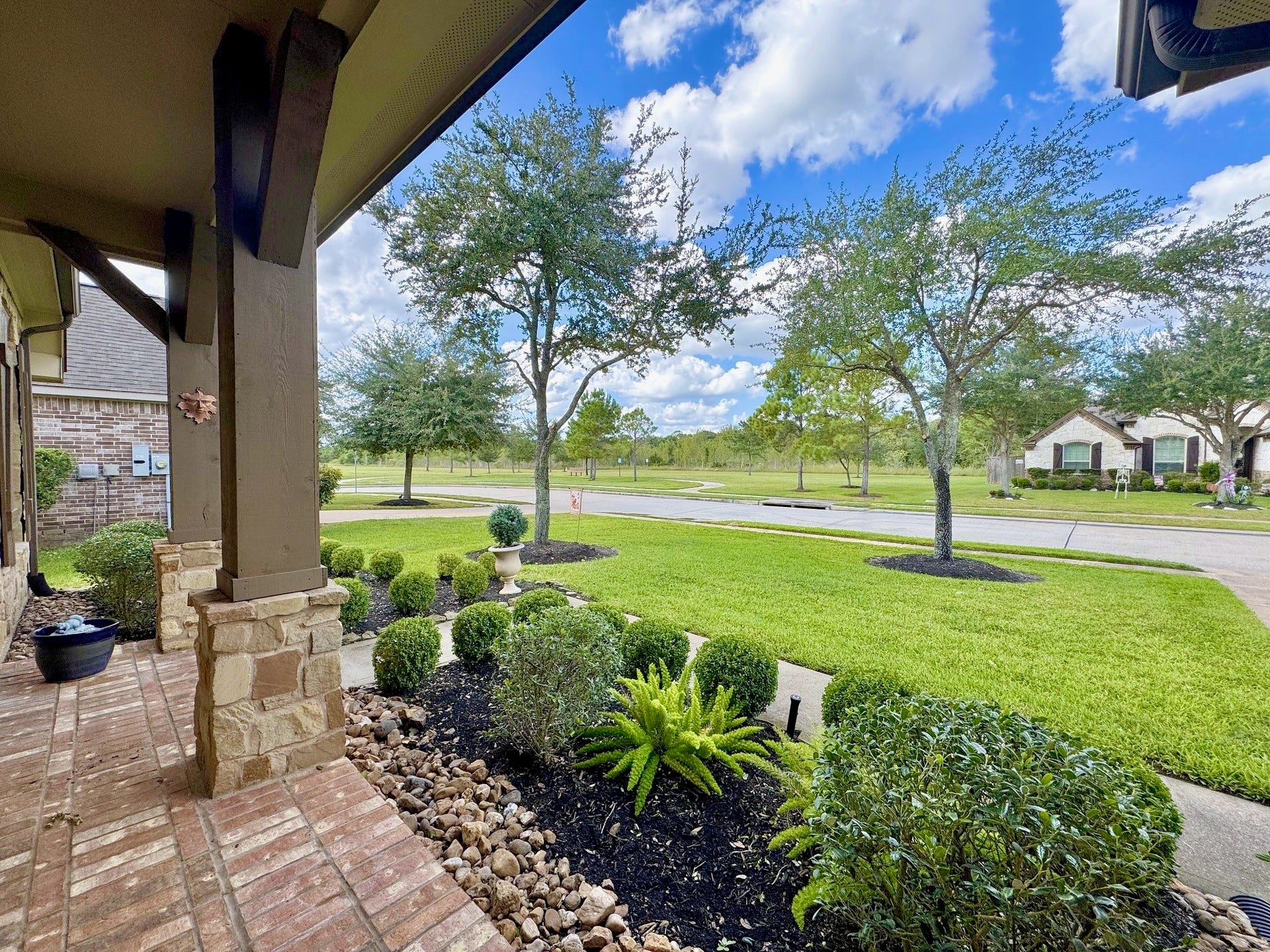 Beautiful views across the street.