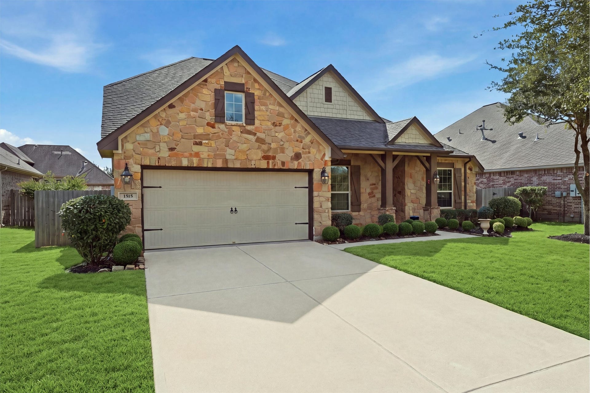 Beautifully maintained landscaping frames this inviting home, offering four downstairs bedrooms, including a study option, plus an upstairs retreat with a full bath.