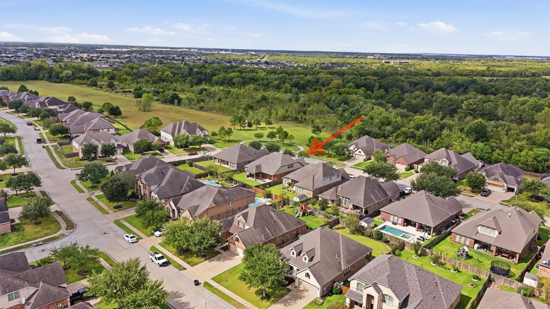 See the bigger picture: an established neighborhood setting with green space and walking trails directly across from your front door.