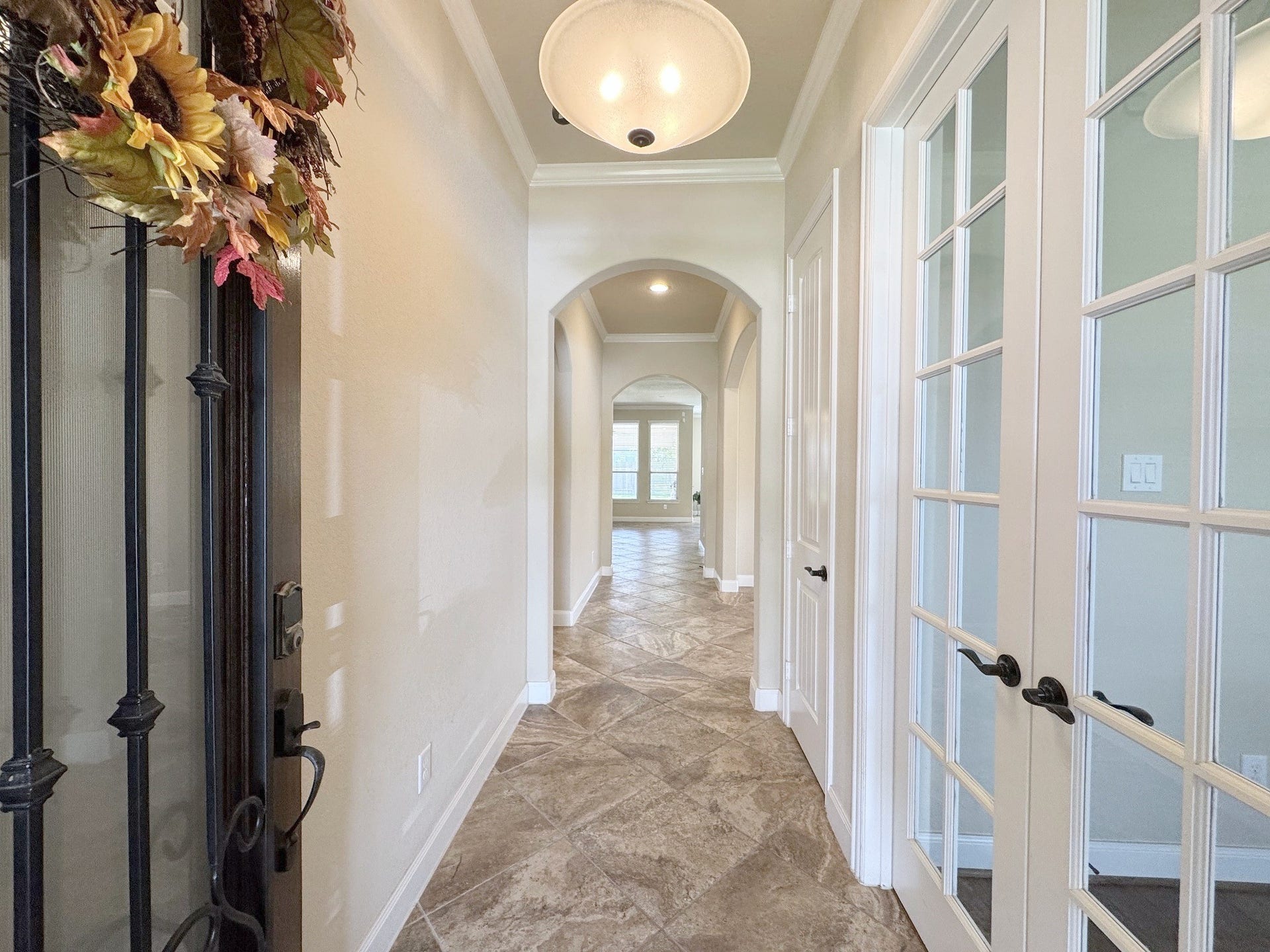 Tall doors and high ceilings.
