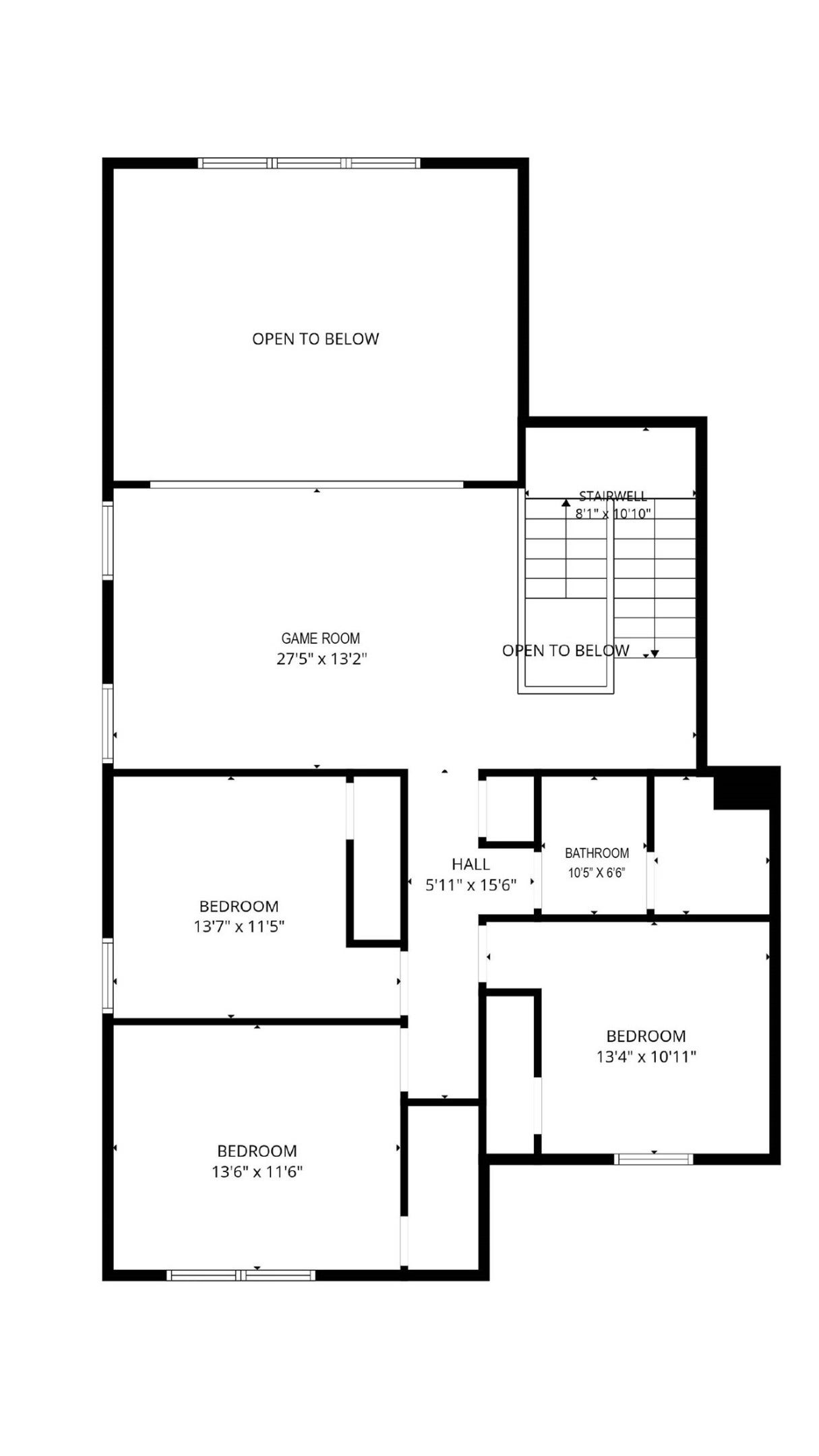 3205 Bello Green Lane, Katy, TX 77493 Second Floor Plan