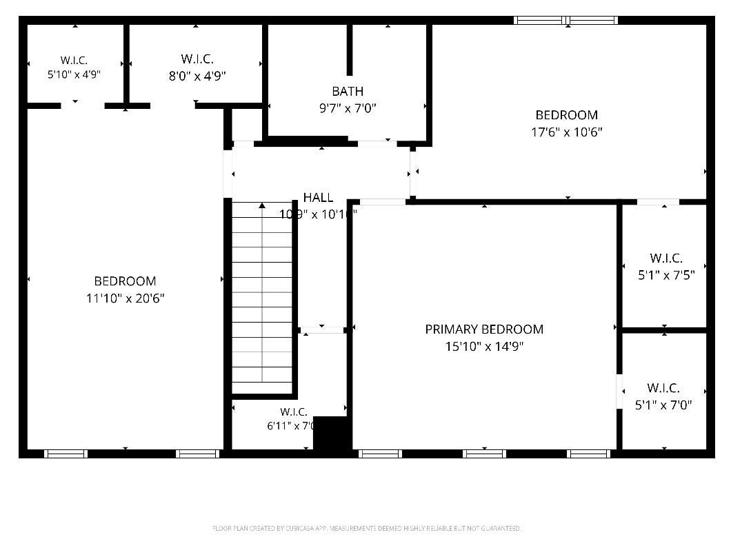 9631 Rannock Way, Spring, TX 77379 A floor plan of the second floor!