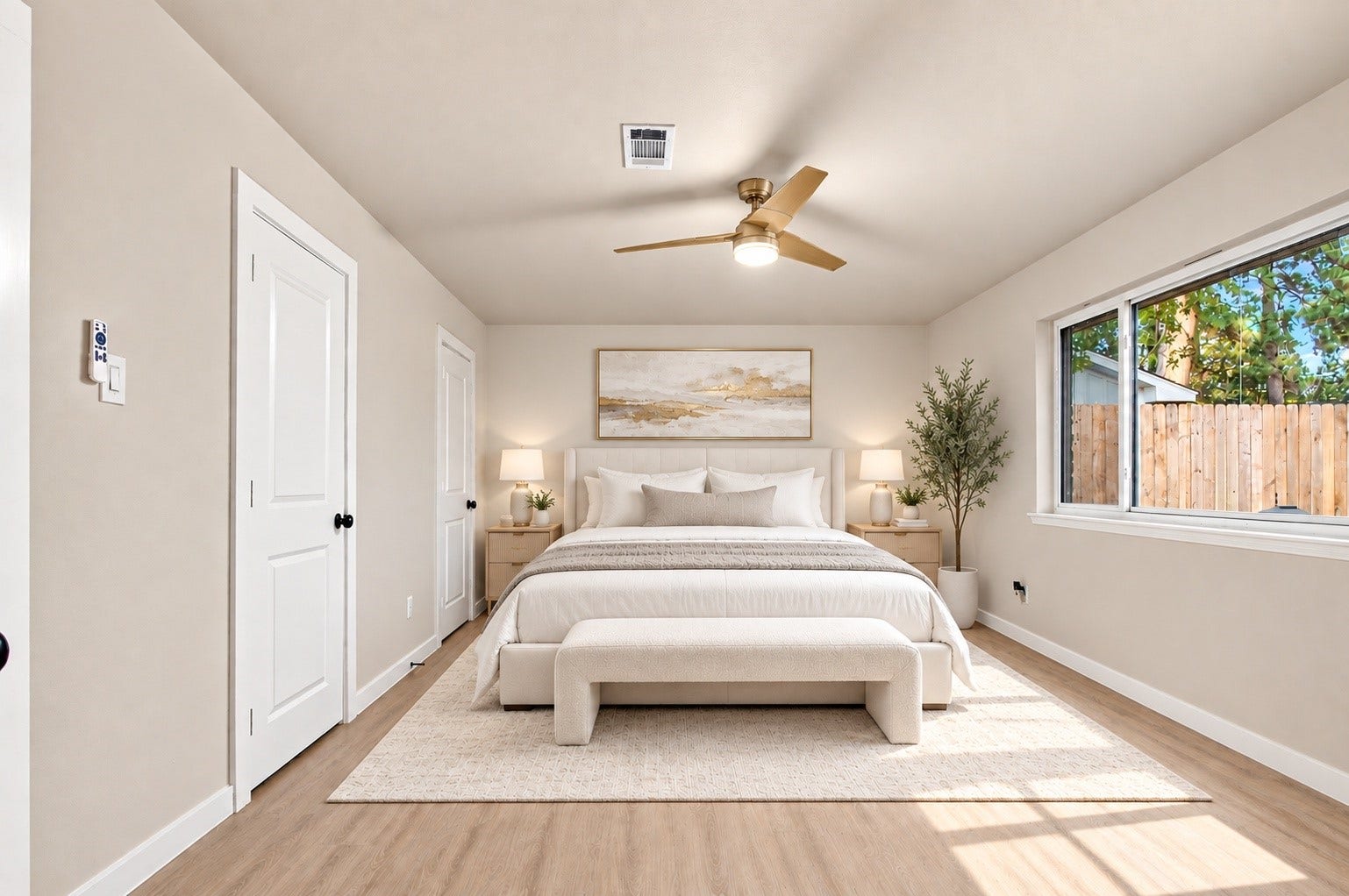 9631 Rannock Way, Spring, TX 77379 The primary bedroom located on the first floor!
*This photo is virtually staged*