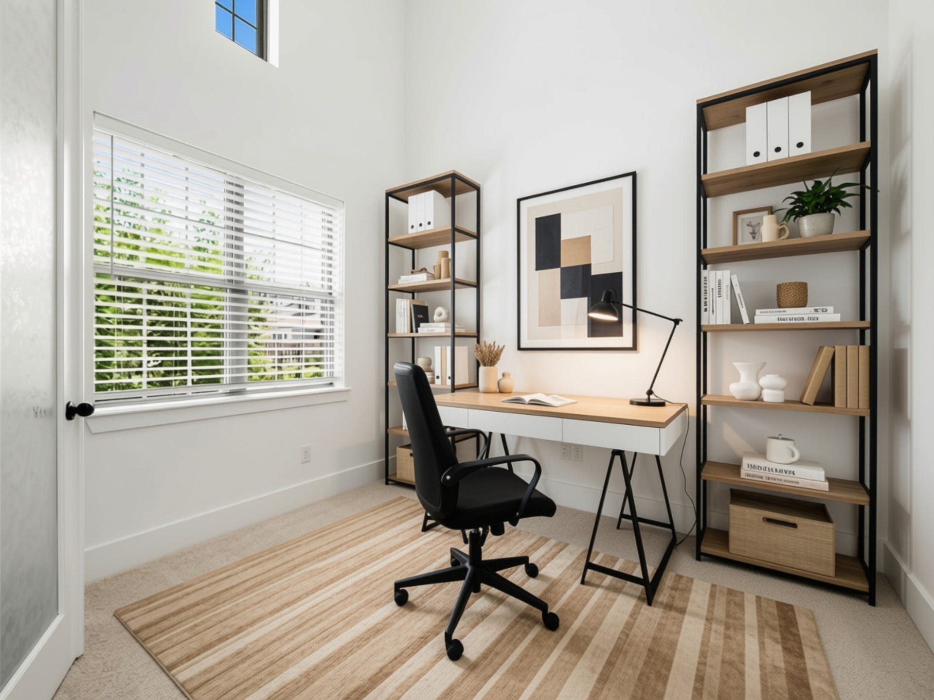 1911 Golden Leaf Drive, Missouri City, TX 77459 Office down with high ceilings and lots of natural lighting. *virtually staged*